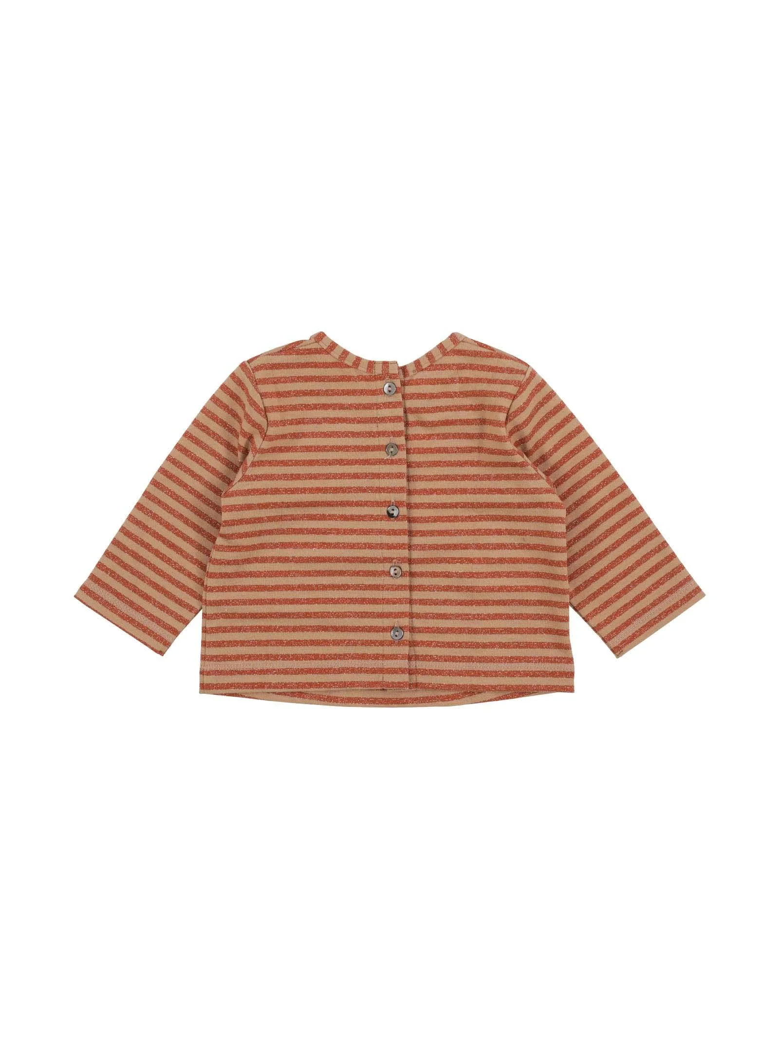 T-shirt Vera albicocca a strice - Image 2