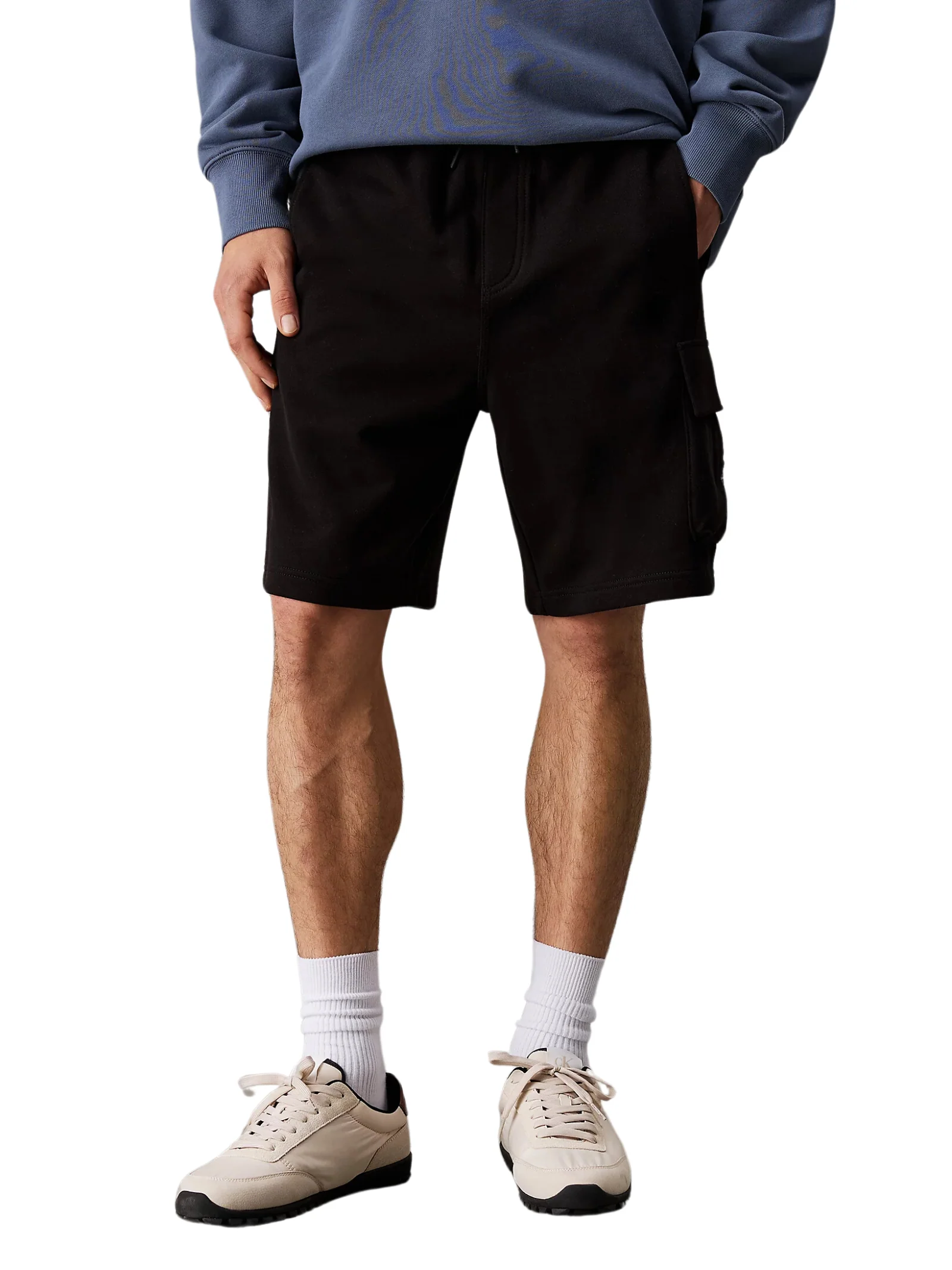 Bermuda cargo Calvin Klein nero in tuta