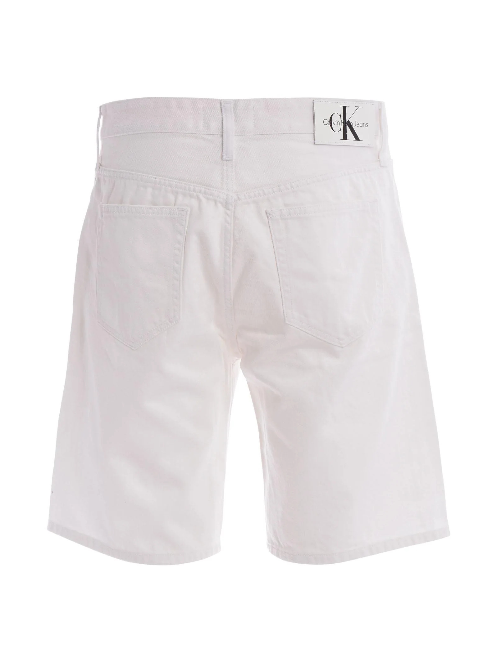 Bermuda denim straight bianco - Image 3
