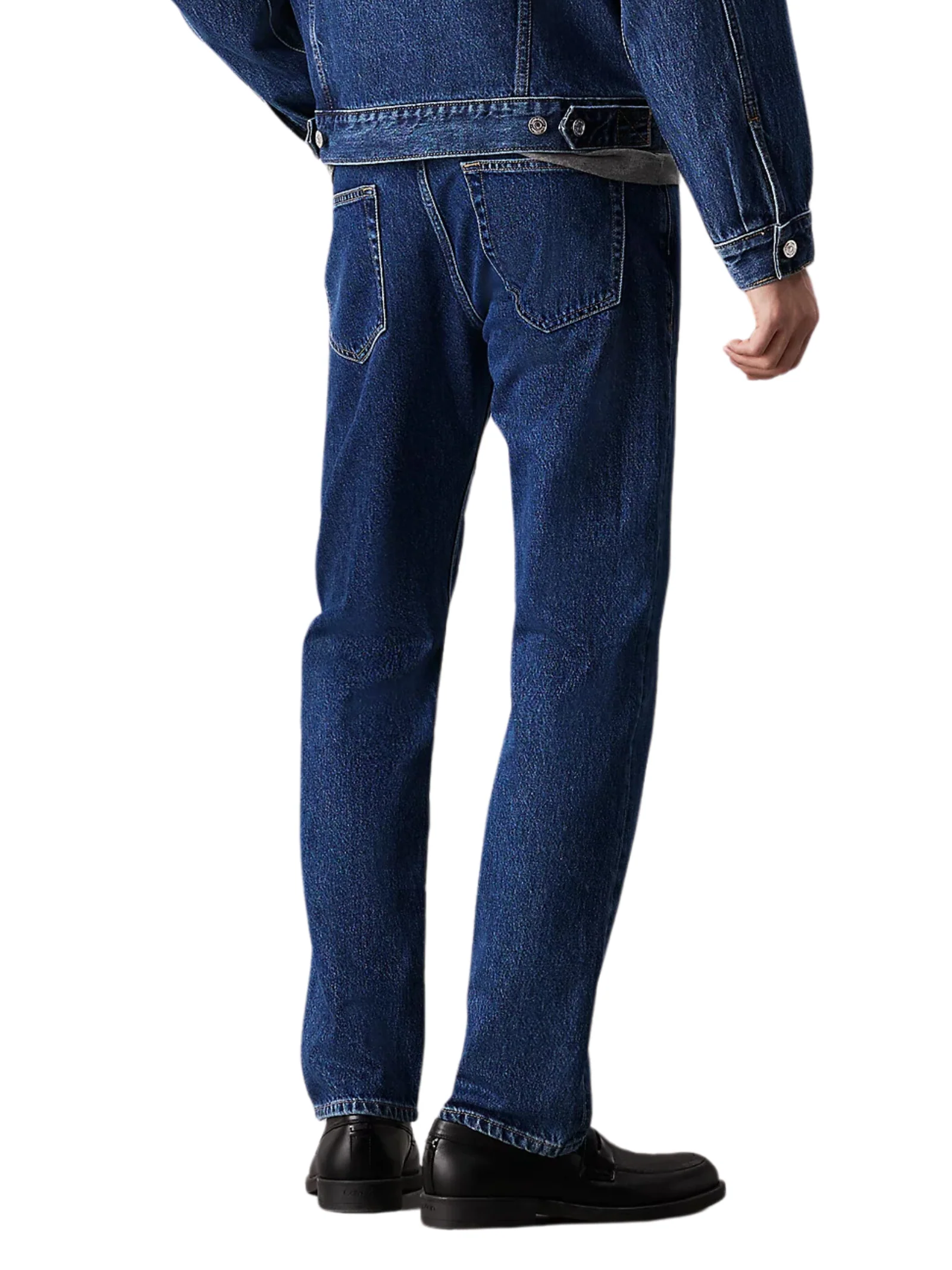 Jeans gamba dritta Calvin Klein in denim blu - Image 2