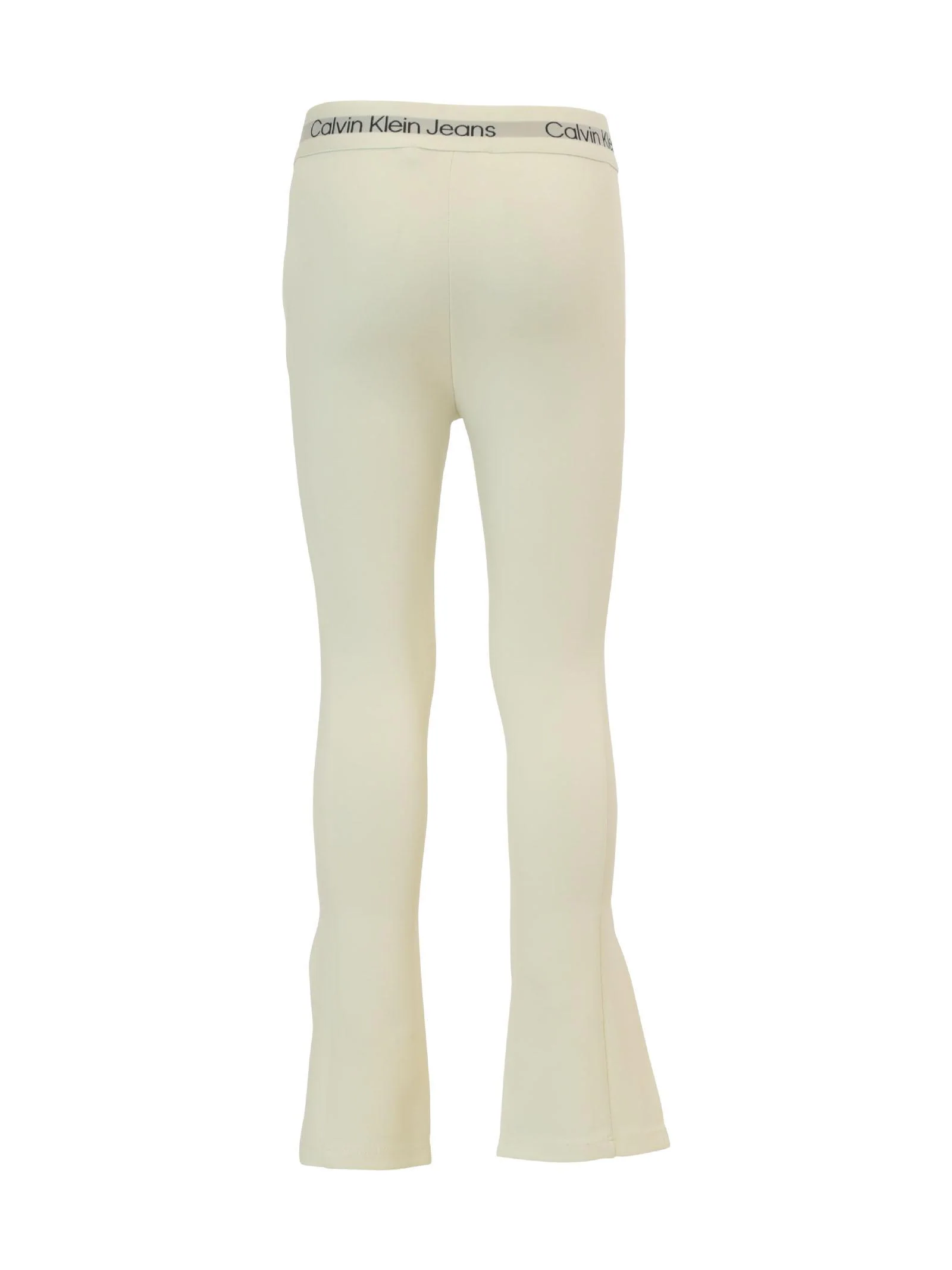 Leggings avorio con spacchi sul fondo - Image 3