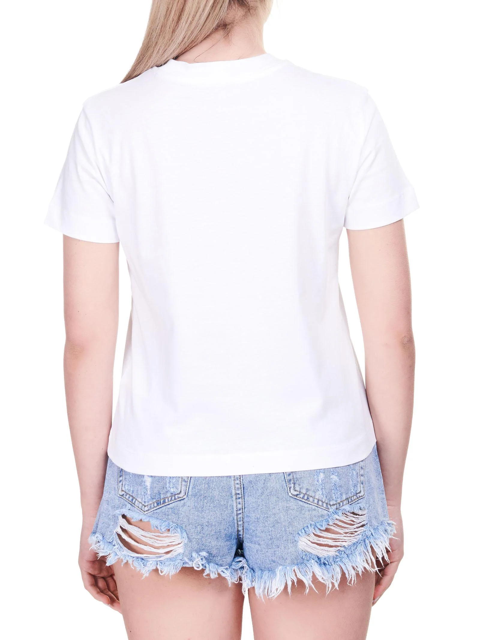 T-shirt bianca con logo cangiante - Image 3