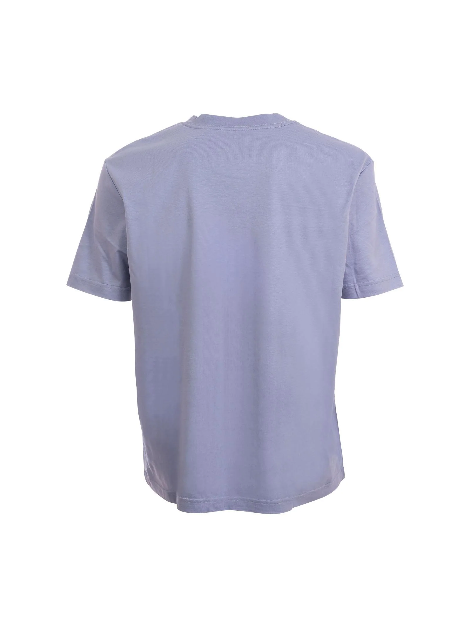 T-Shirt Calvin Klein viola con stampa frontale a contrasto - Image 3