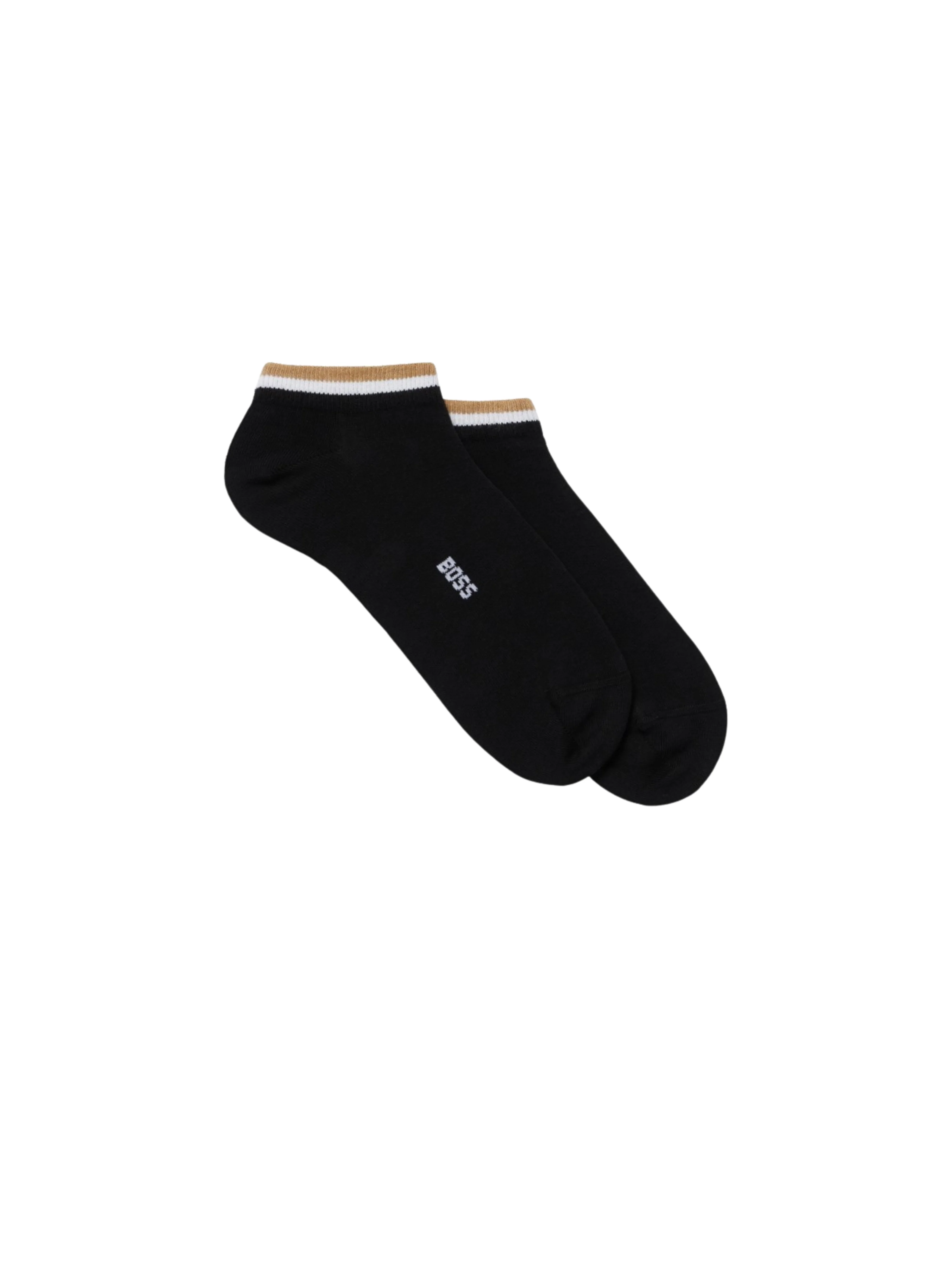 Calzini Boss nero con inserti beige e bianchi - Image 2