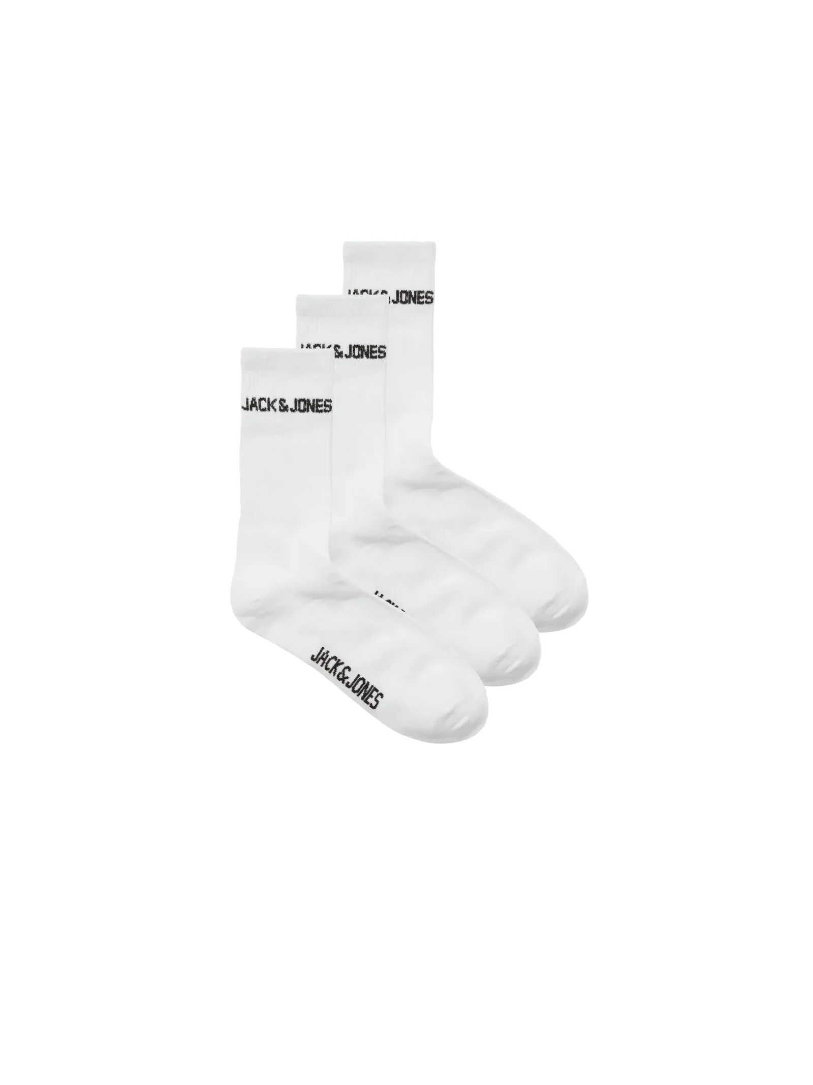 Calzini Jack & Jones bianco con logo lettering