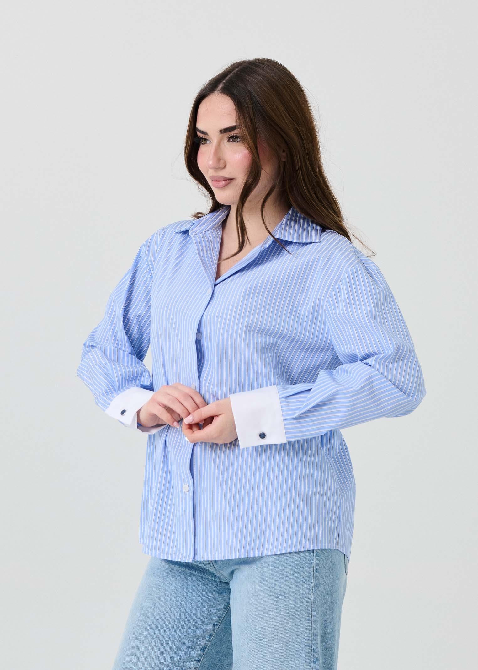 Camicia a righe Armoire azzurra - Image 2