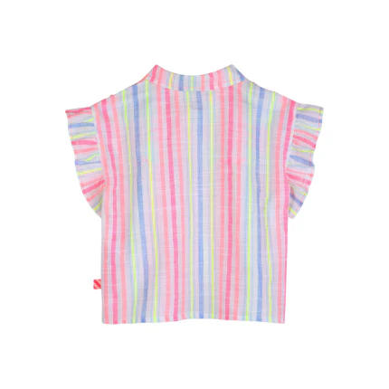 Camicia a righe Bilie Blush multicolor con paillettes - Image 2
