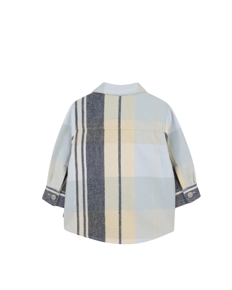 Camicia Boss grigia con righe a contrasto - Image 2