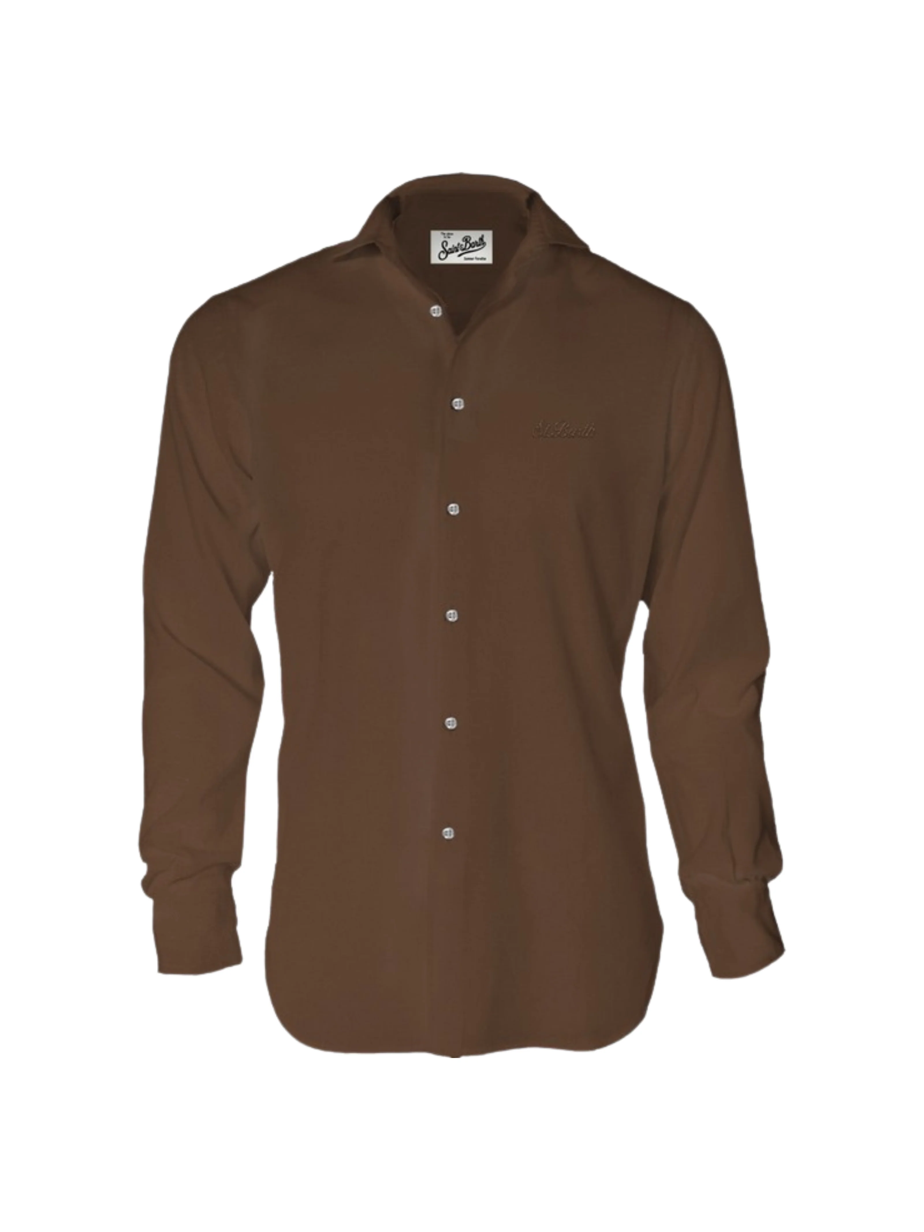 Camicia "Chemise Ice" Saint Barth marrone