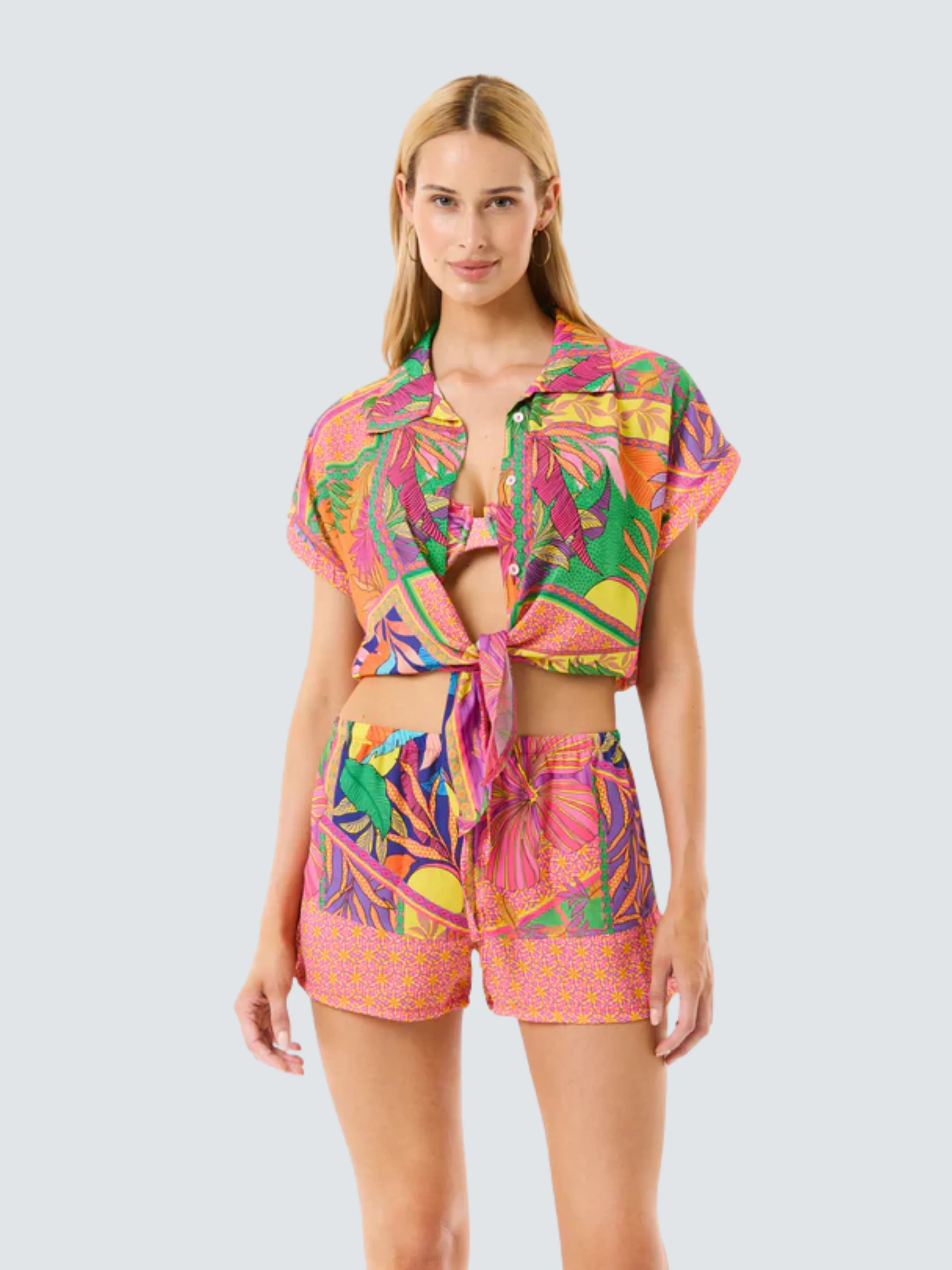 Camicia crop 4Giveness multicolor