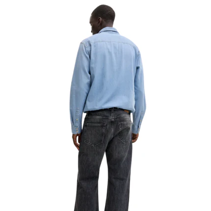 Camicia in denim Jack & Jones azzurra - Image 4