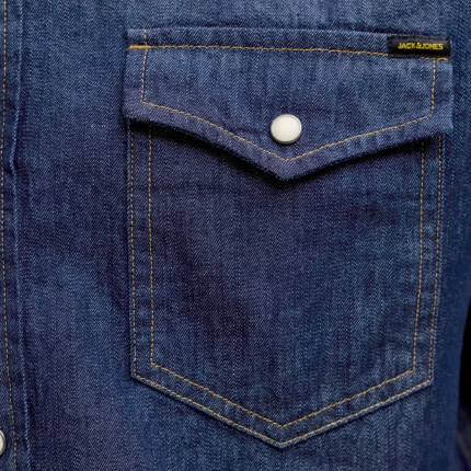 Camicia in denim Jack & Jones blu scuro - Image 4