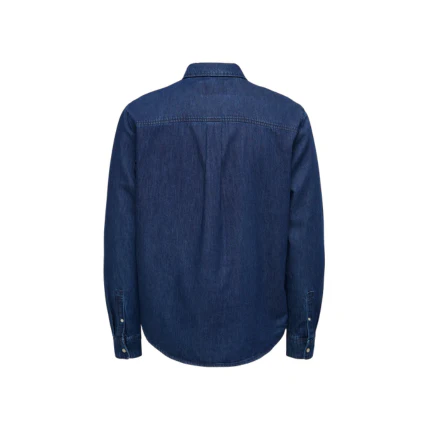 Camicia in denim Only & Sons dark blu - Image 2