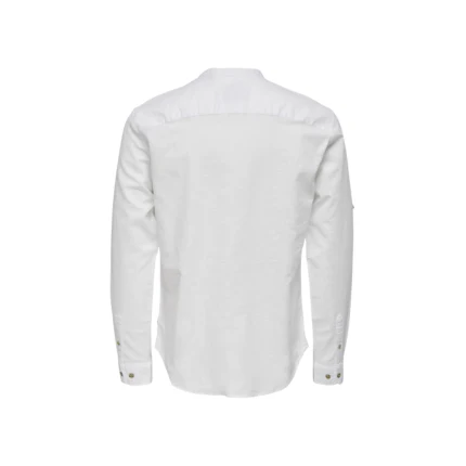 Camicia in lino Only & Sons bianca - Image 2