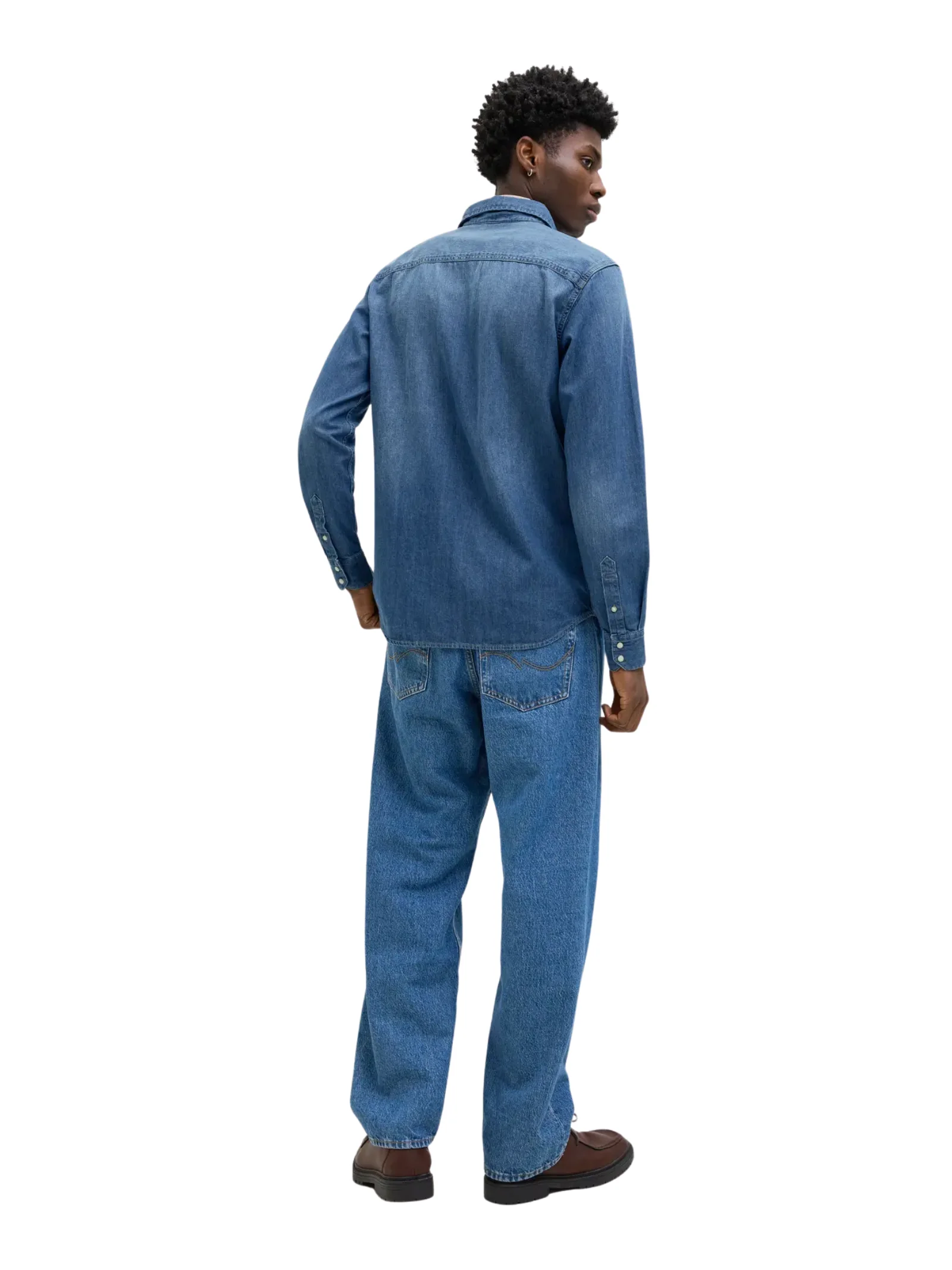 Camicia Jack & Jones blu in denim - Image 2