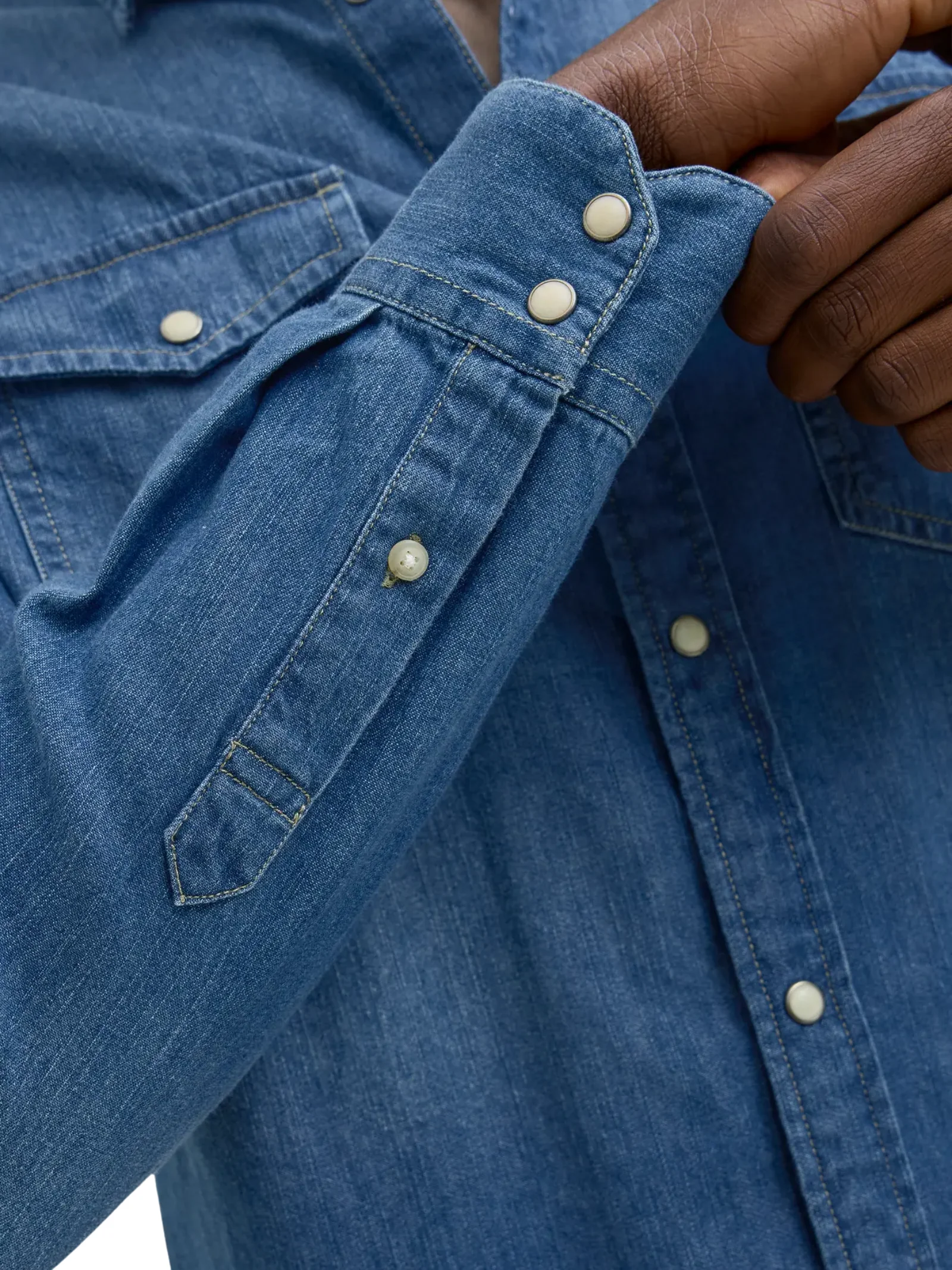 Camicia Jack & Jones blu in denim - Image 3