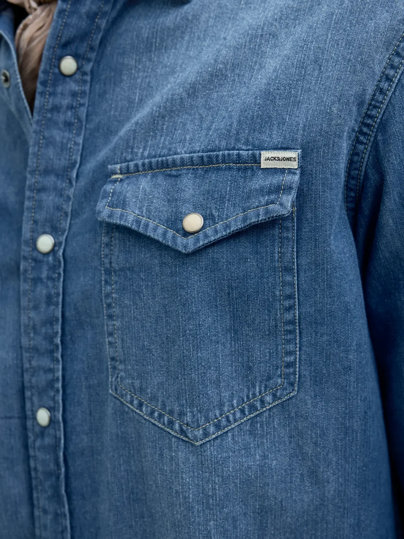 Camicia Jack & Jones blu in denim - Image 4