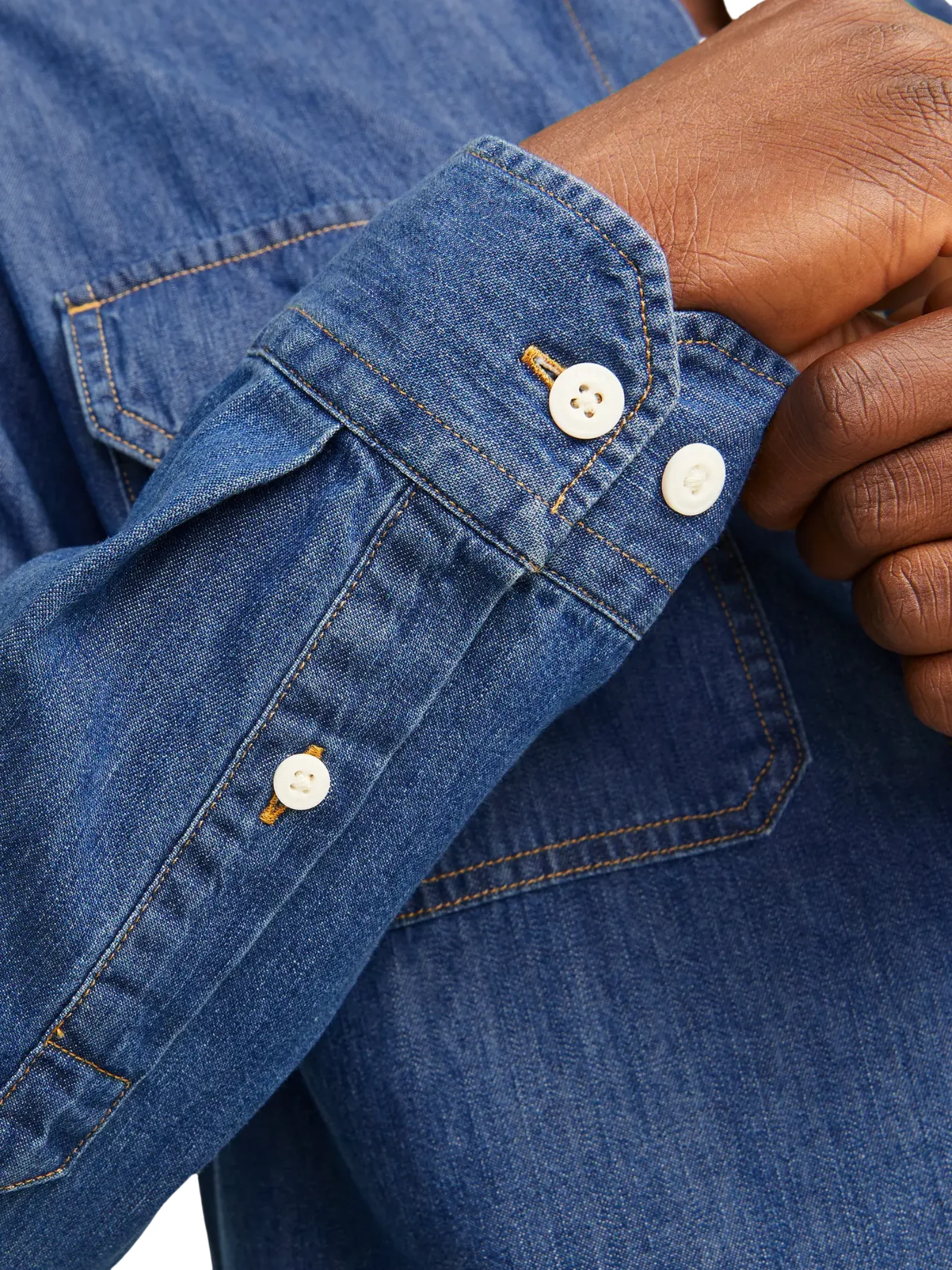 Camicia Jack & Jones blu in denim - Image 3