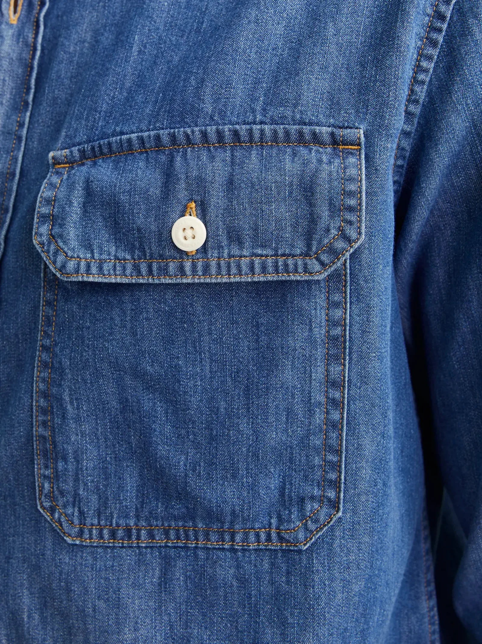 Camicia Jack & Jones blu in denim - Image 4