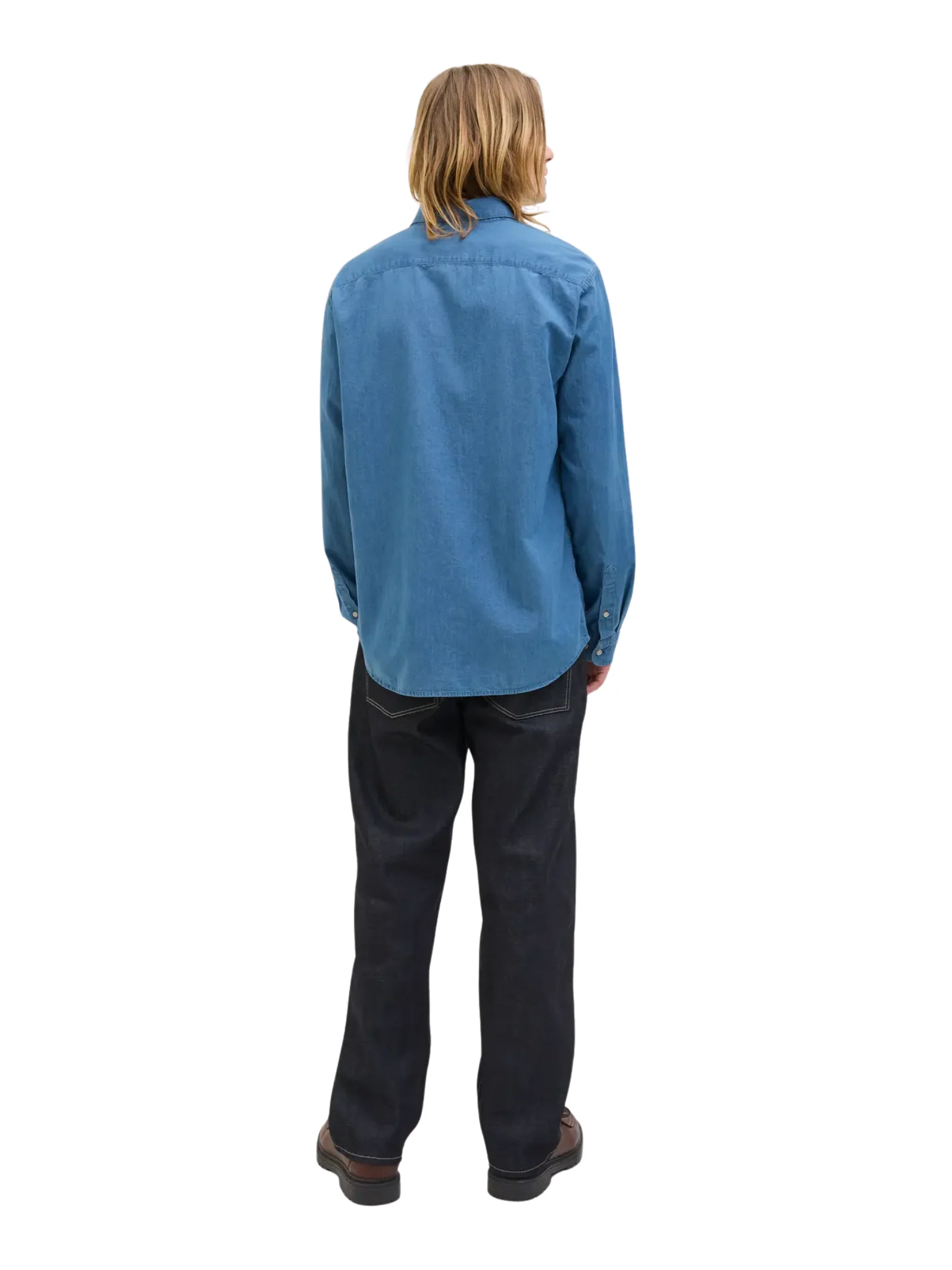 Camicia Jack & Jones blu in denim - Image 3