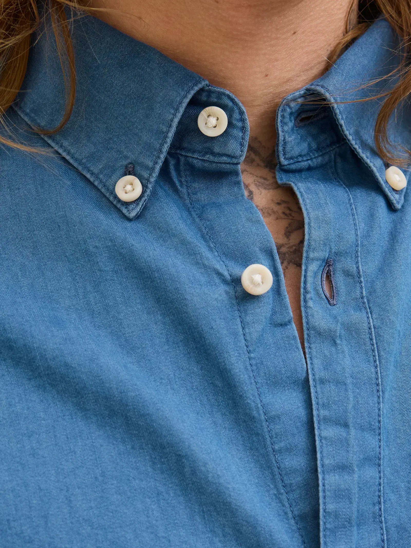 Camicia Jack & Jones blu in denim - Image 4