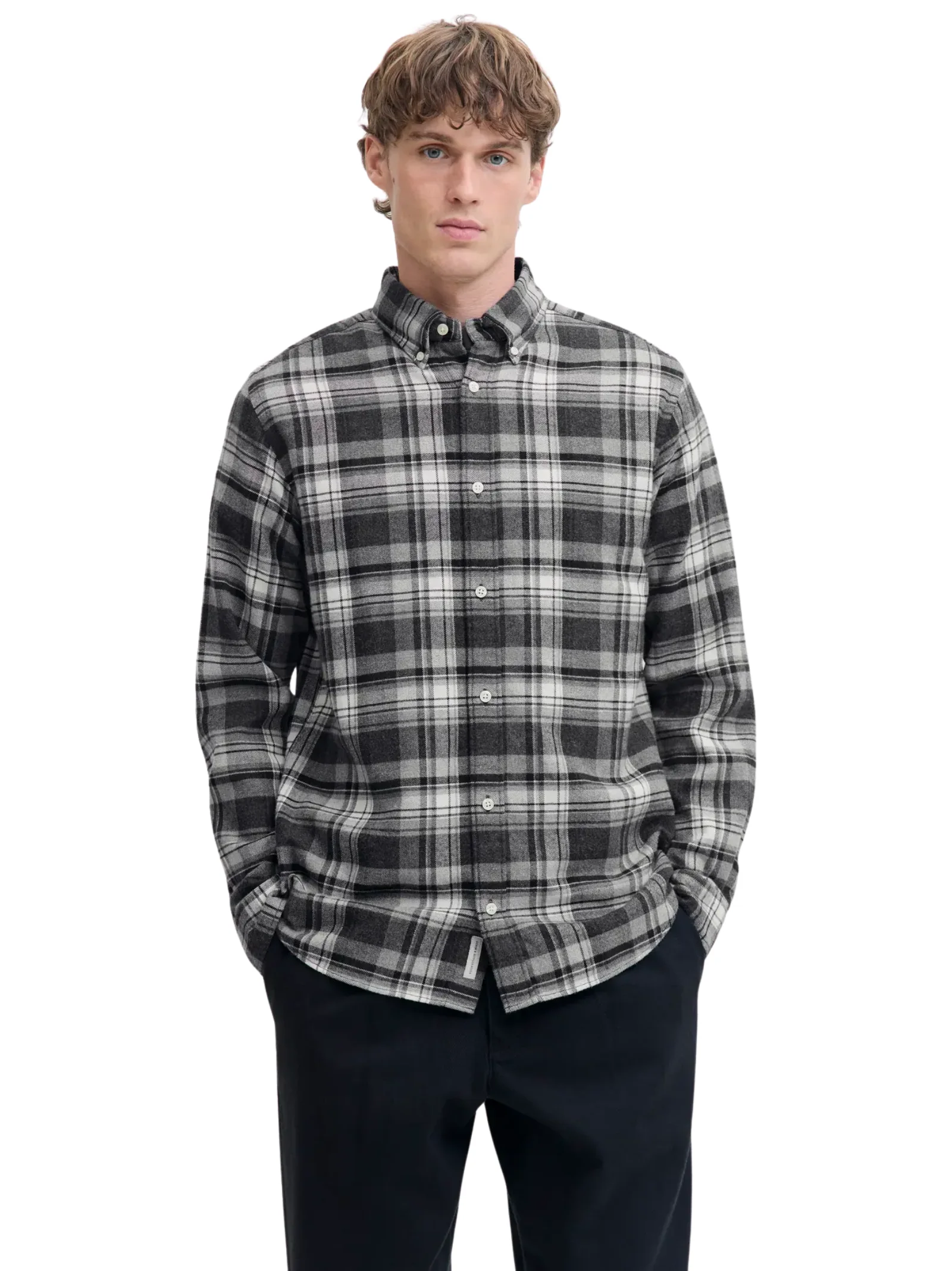 Camicia Jack & Jones grigia fantasia check