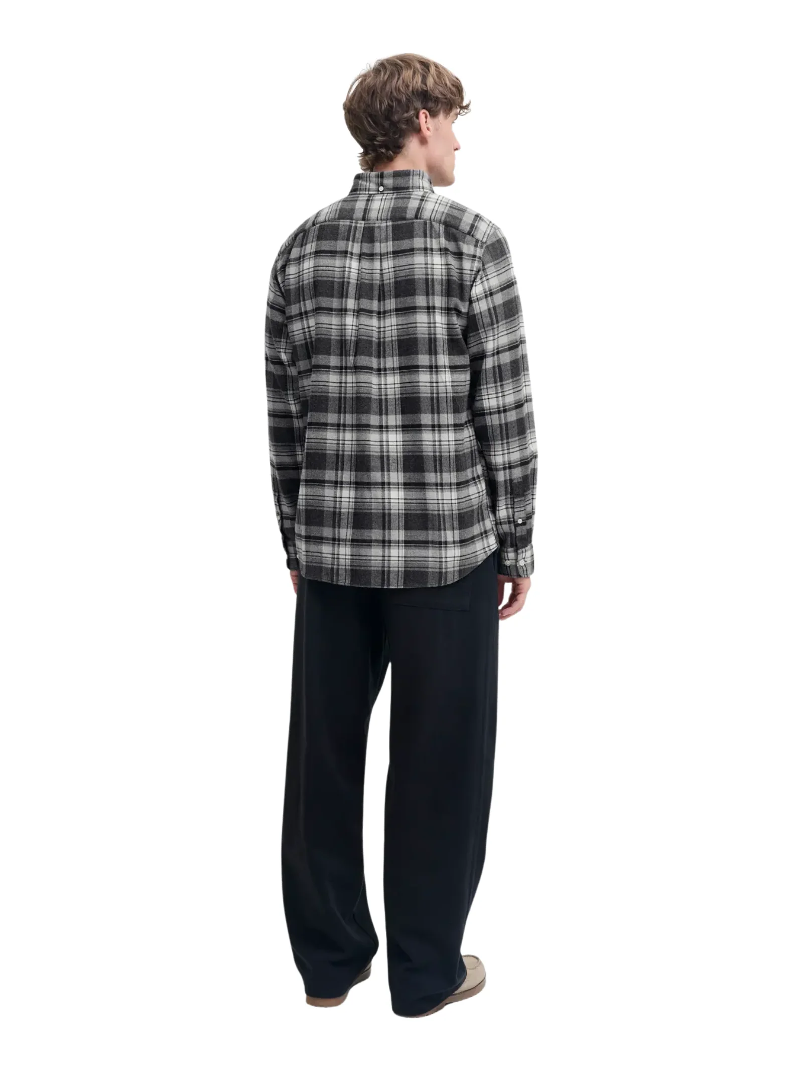 Camicia Jack & Jones grigia fantasia check - Image 3