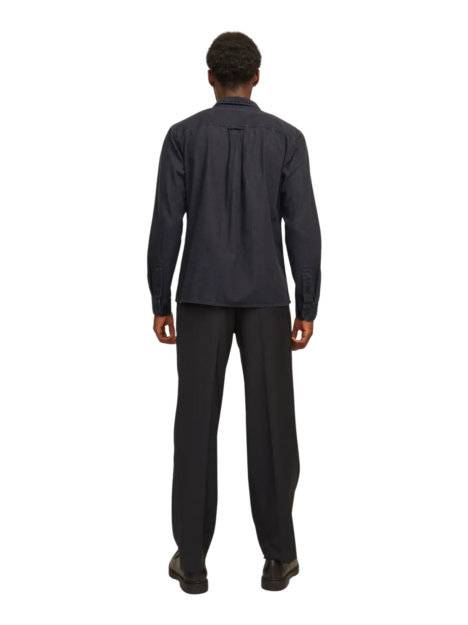 Camicia Jack & Jones nera in denim - Image 2