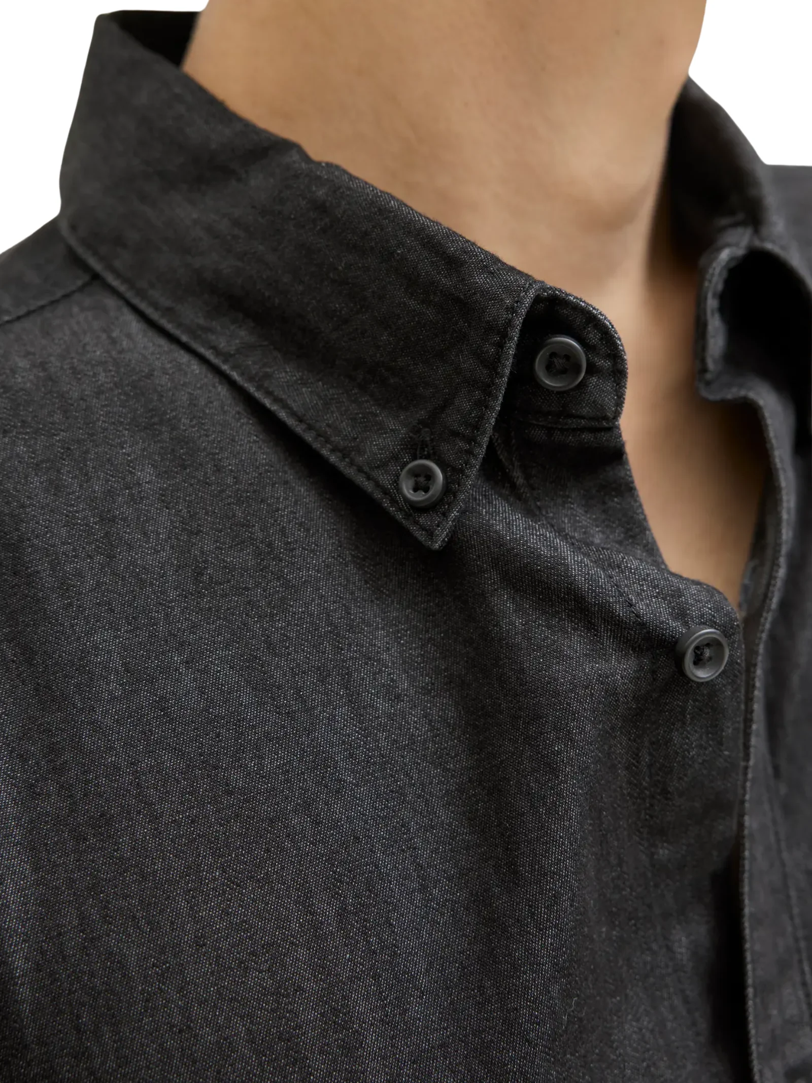Camicia Jack & Jones nera in denim - Image 4