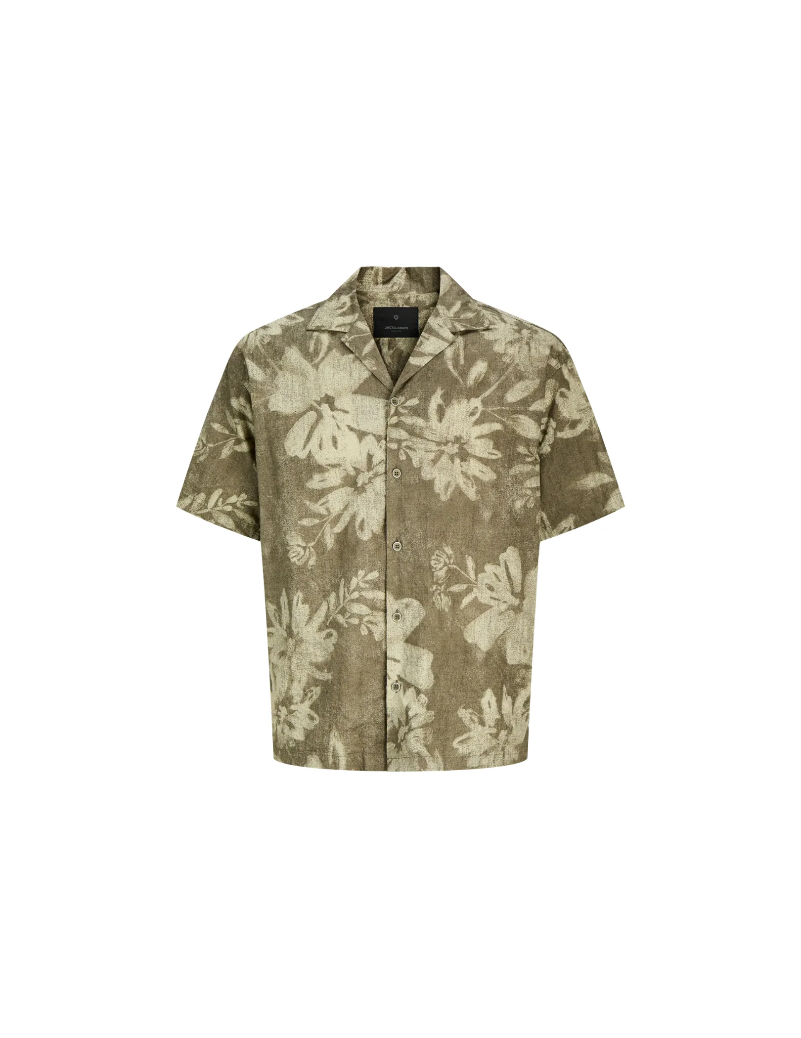 Camicia Jack & Jones verde con stampa floreale