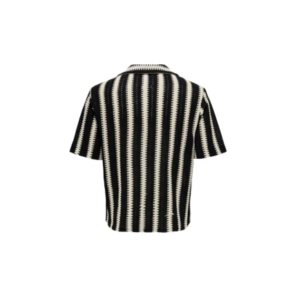 Camicia Only & Sons a righe nera e beige - Image 2
