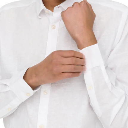 Camicia Only & Sons bianca in lino - Image 5