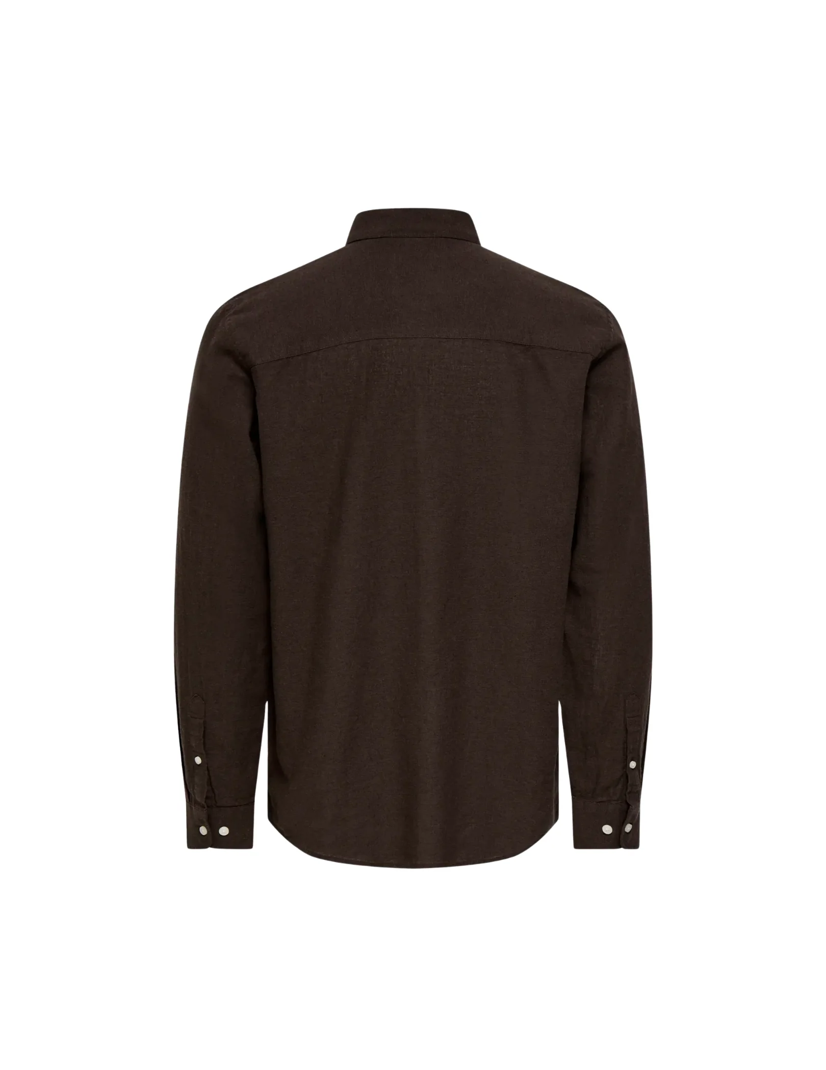 Camicia Only & Sons marrone in lino - Image 2