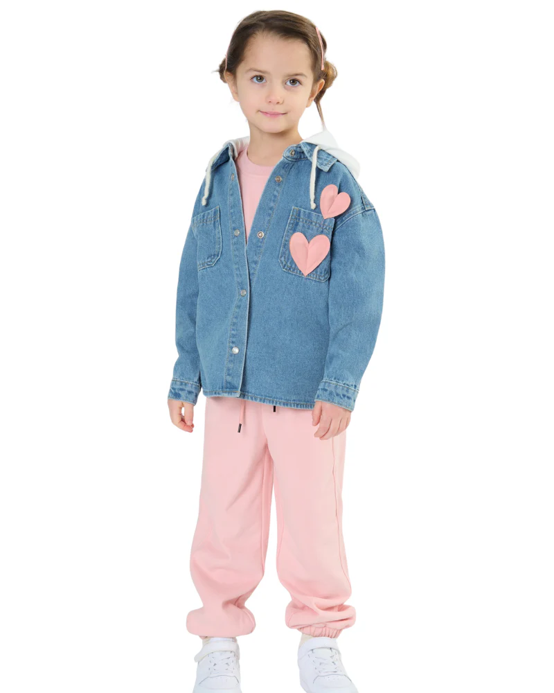 Camicia over Tobetoo in denim con cappuccio in tessuto - Image 2