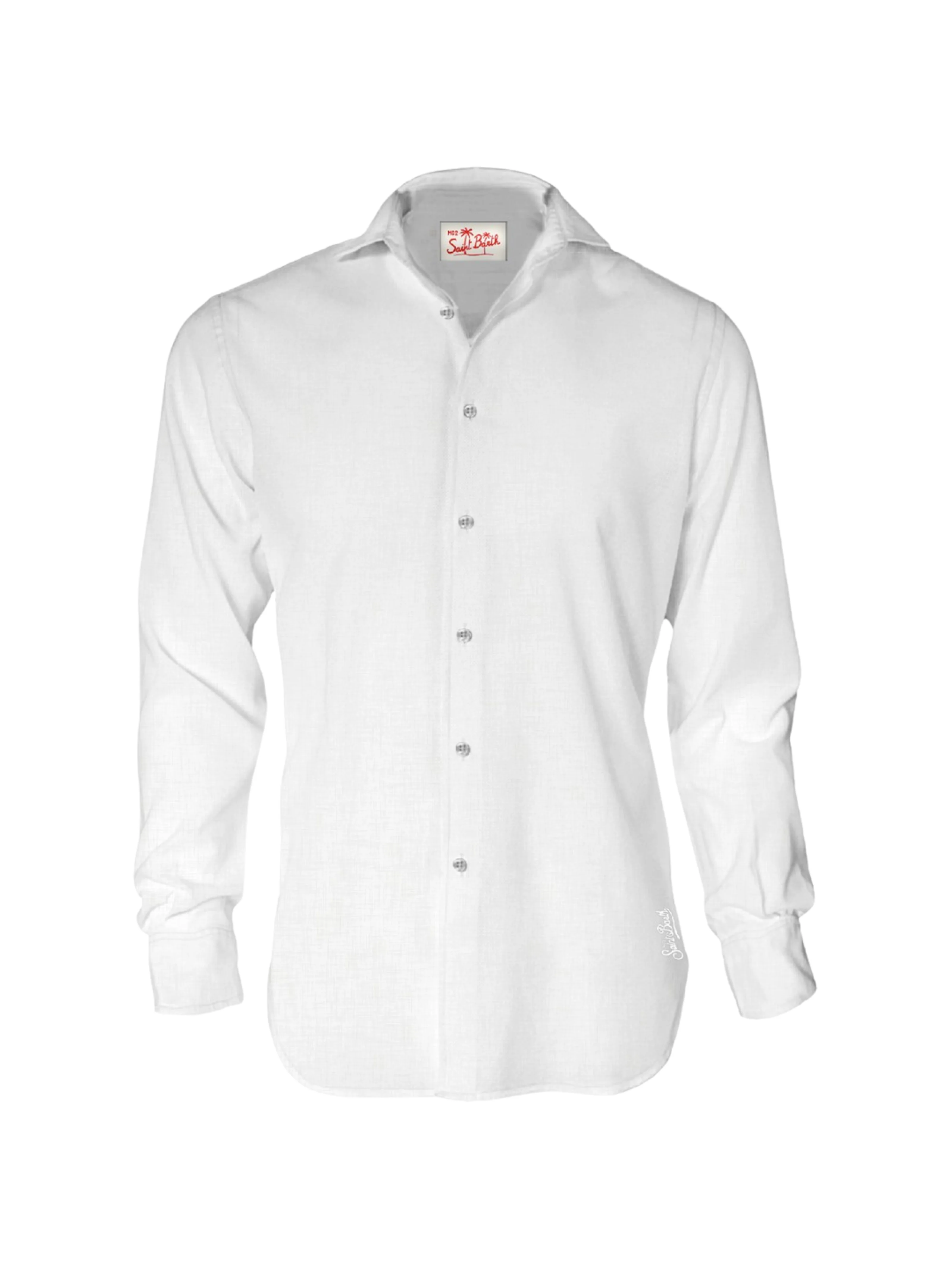 Camicia "Pamplona" Saint Barth bianca in lino