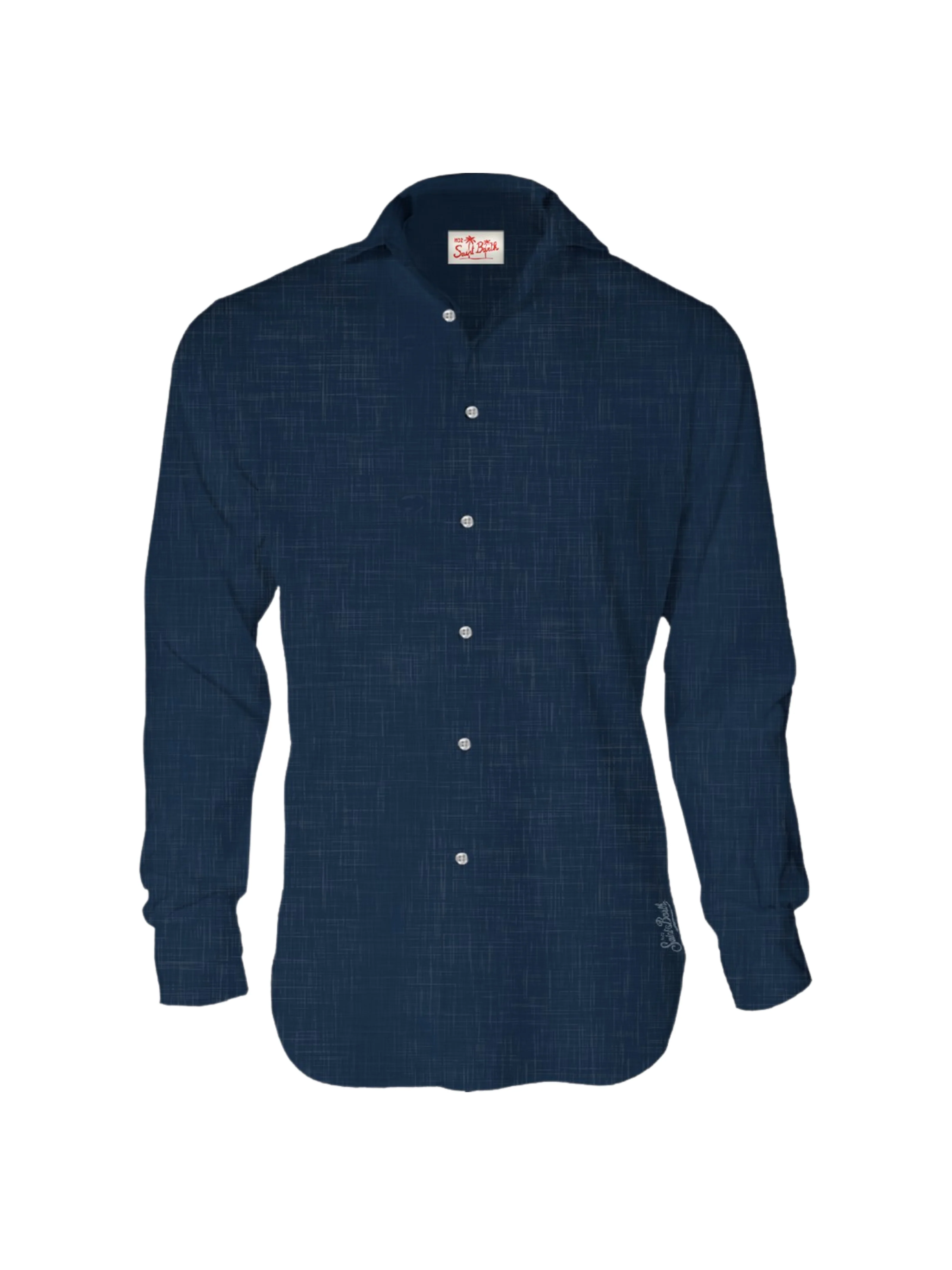 Camicia "Pamplona" Saint Barth blu notte