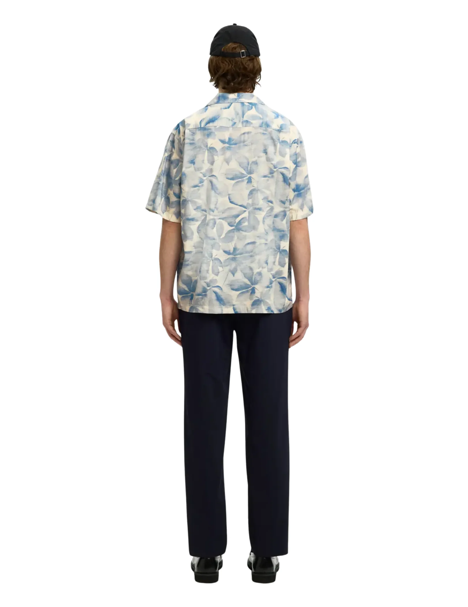 Camicia Selected azzurra e beige - Image 3