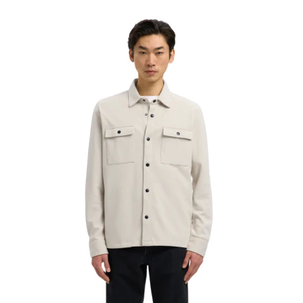 Camicia Selected beige con bottoni a scatto - Image 2
