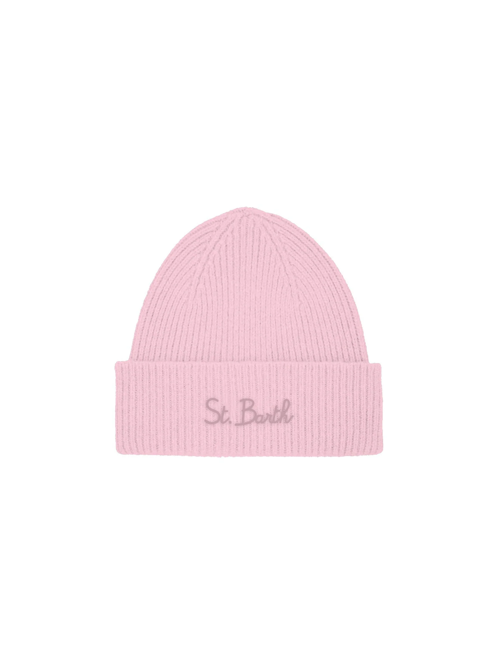 Cappello "21" Saint Barth rosa con logo ricamato