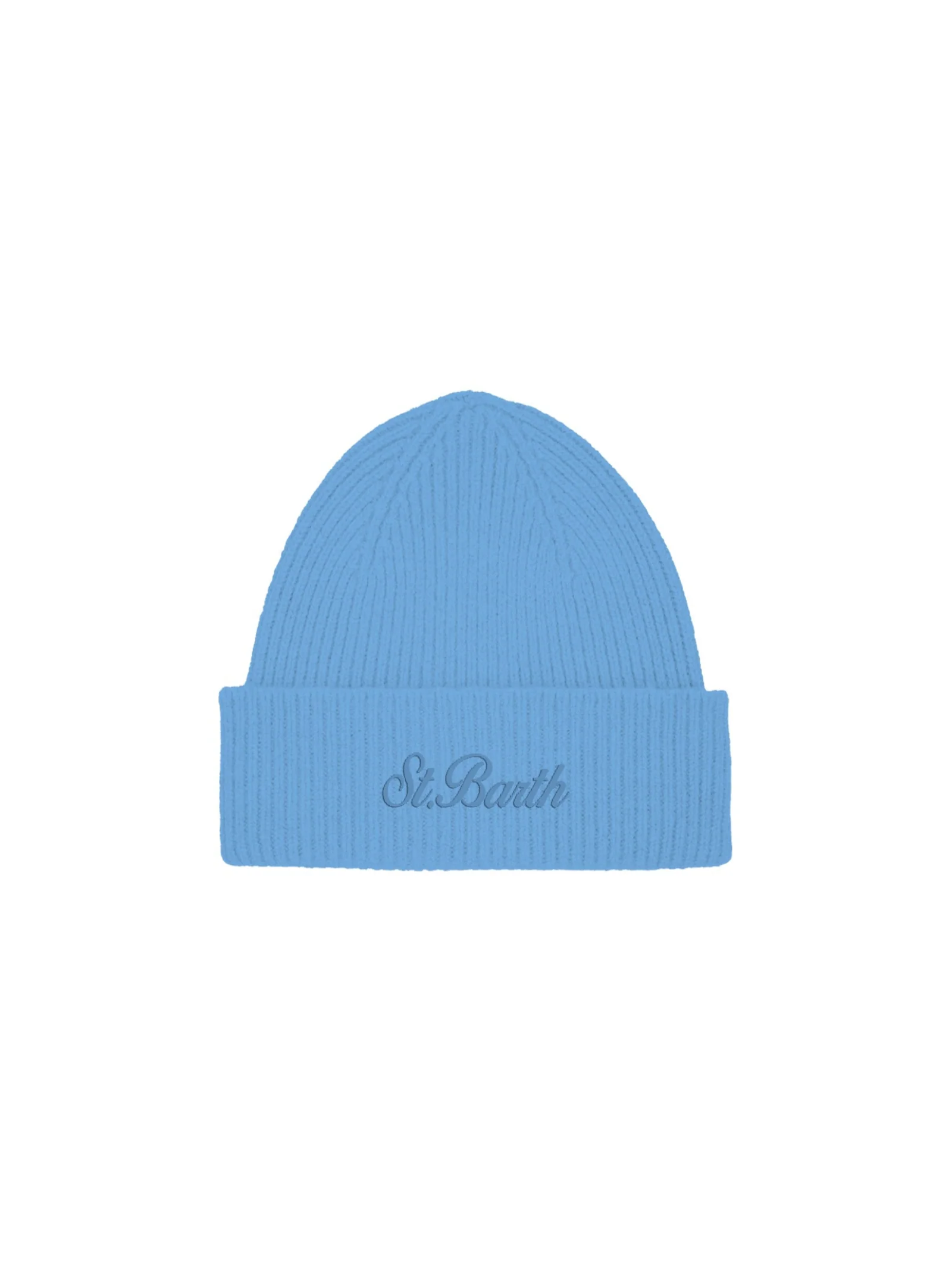 Cappello "23" Saint Barth azzurro a costine