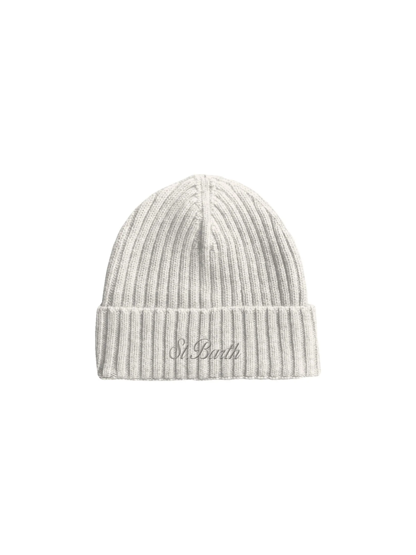 Cappello "62" Saint Barth bianco con ricamo "St. barth"