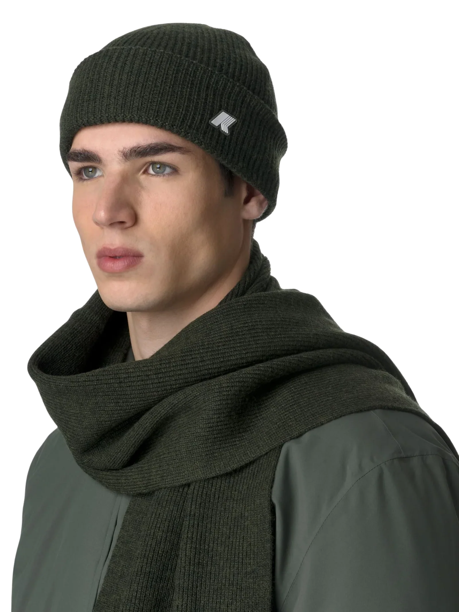 Cappello "Brice Stitch Wool" K.-Way verde - Image 2