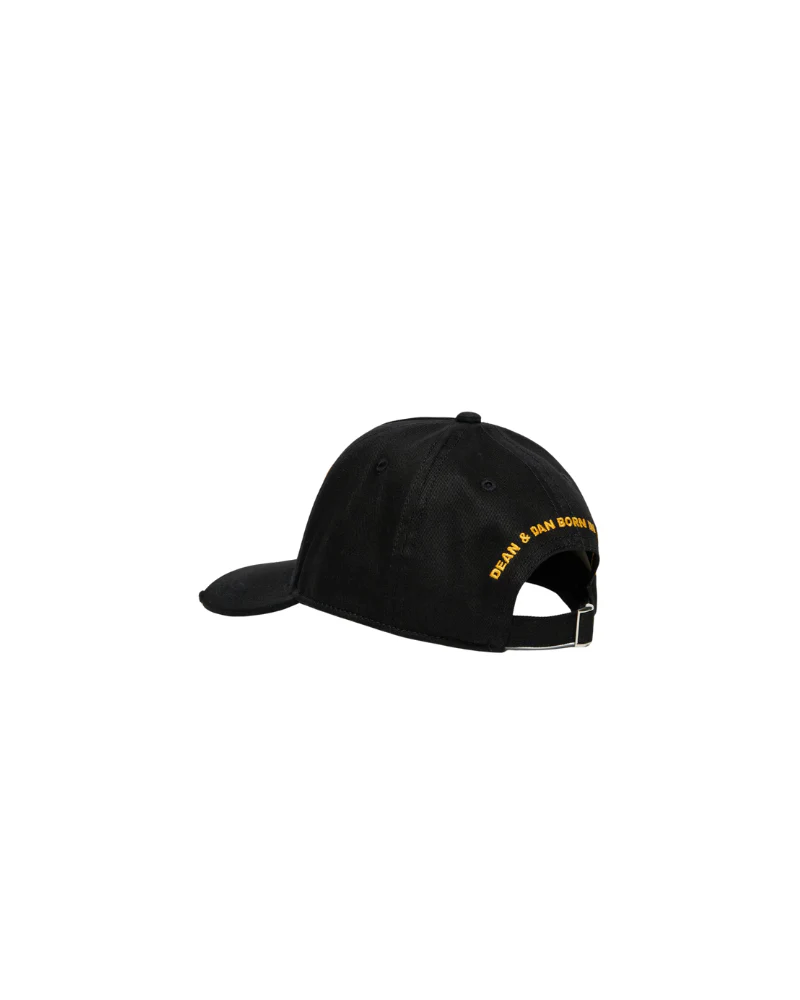 Cappello Dsquared nero con patch frontale - Image 2