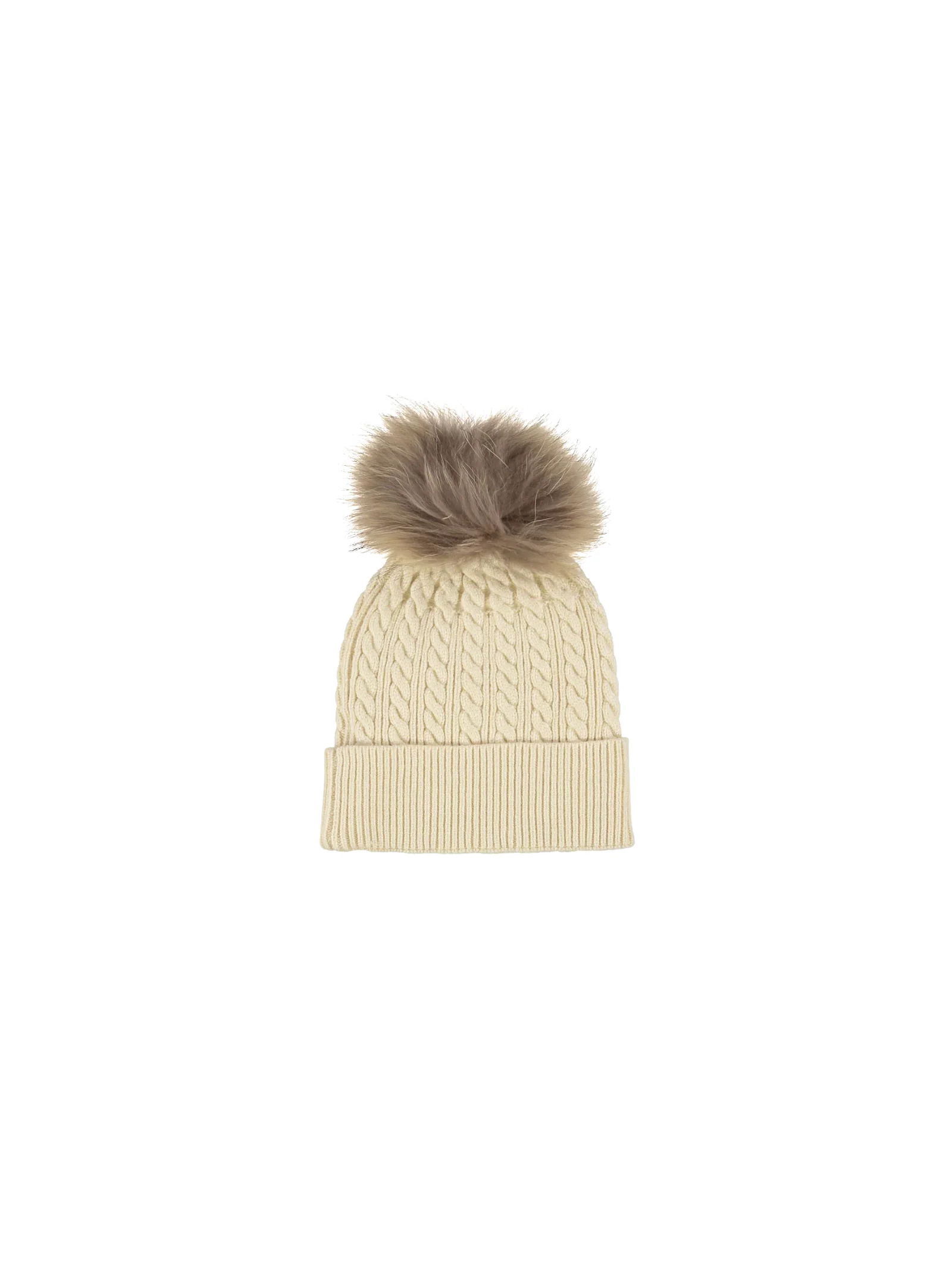 Cappello intrecciato Refrigiwear burro con pompon - Image 2