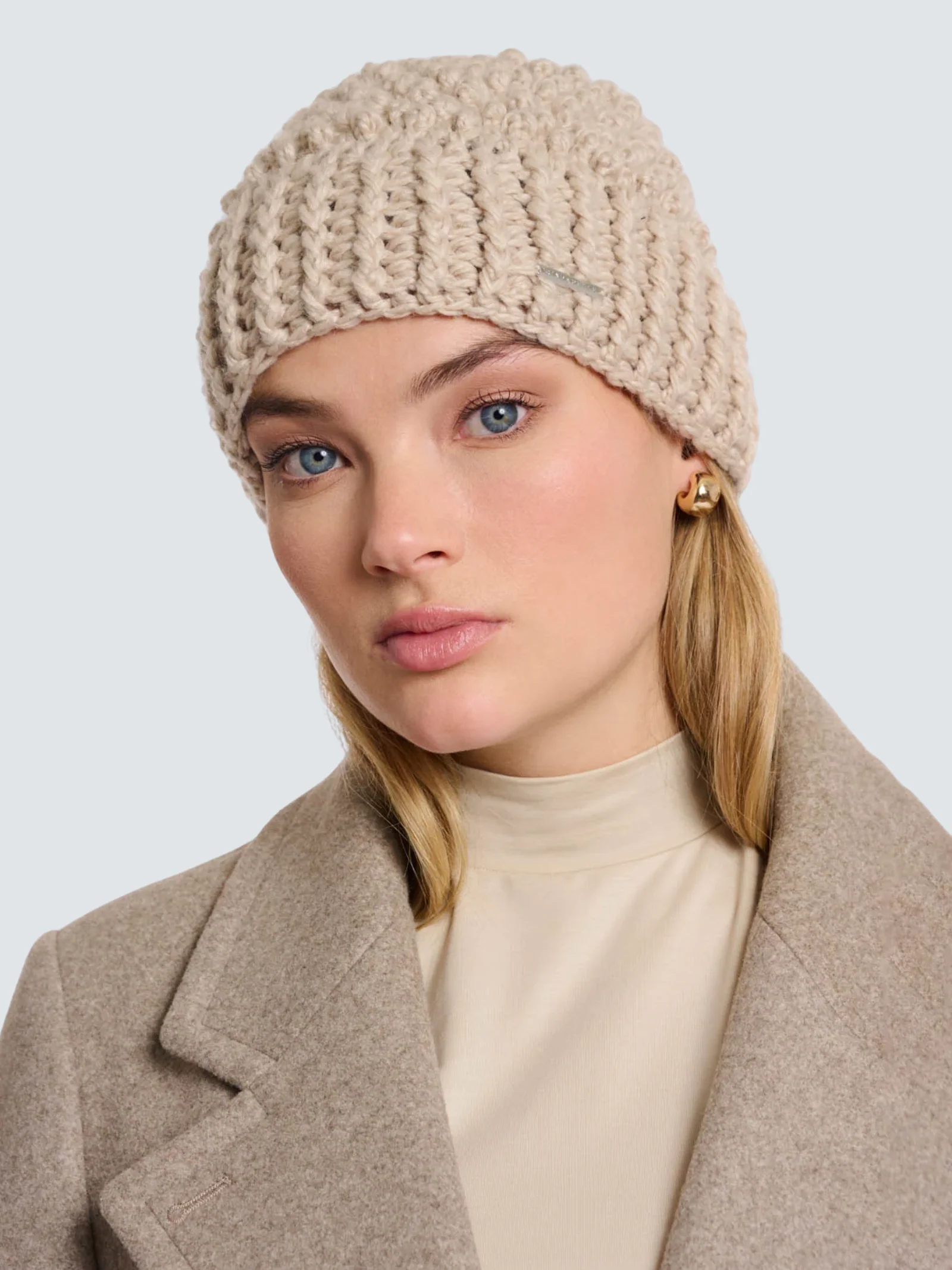 Cappello "Kevina beanie" Rino & Pelle beige - Image 2