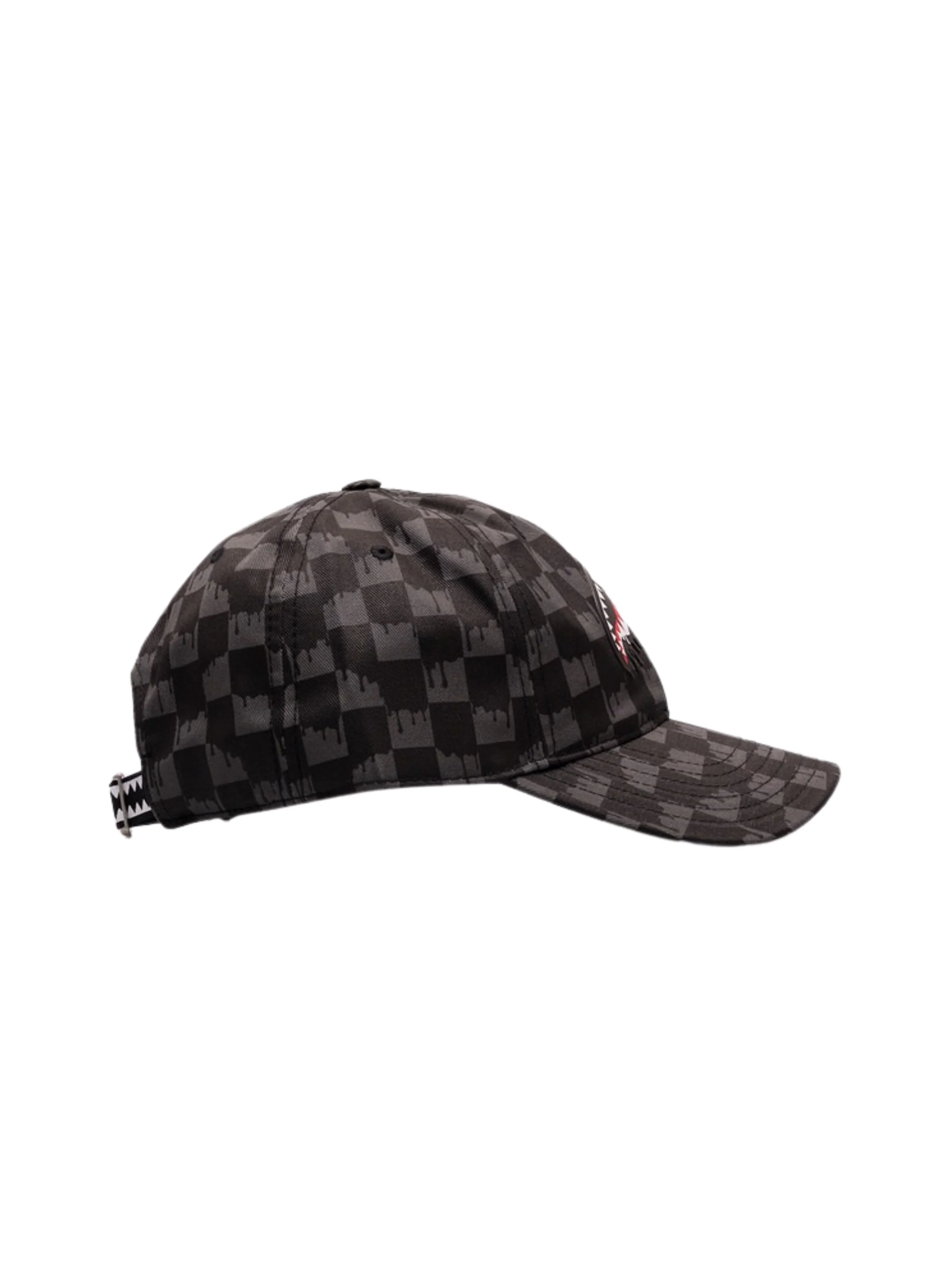 Cappello Sprayground nero a scacchi con logo - Image 2