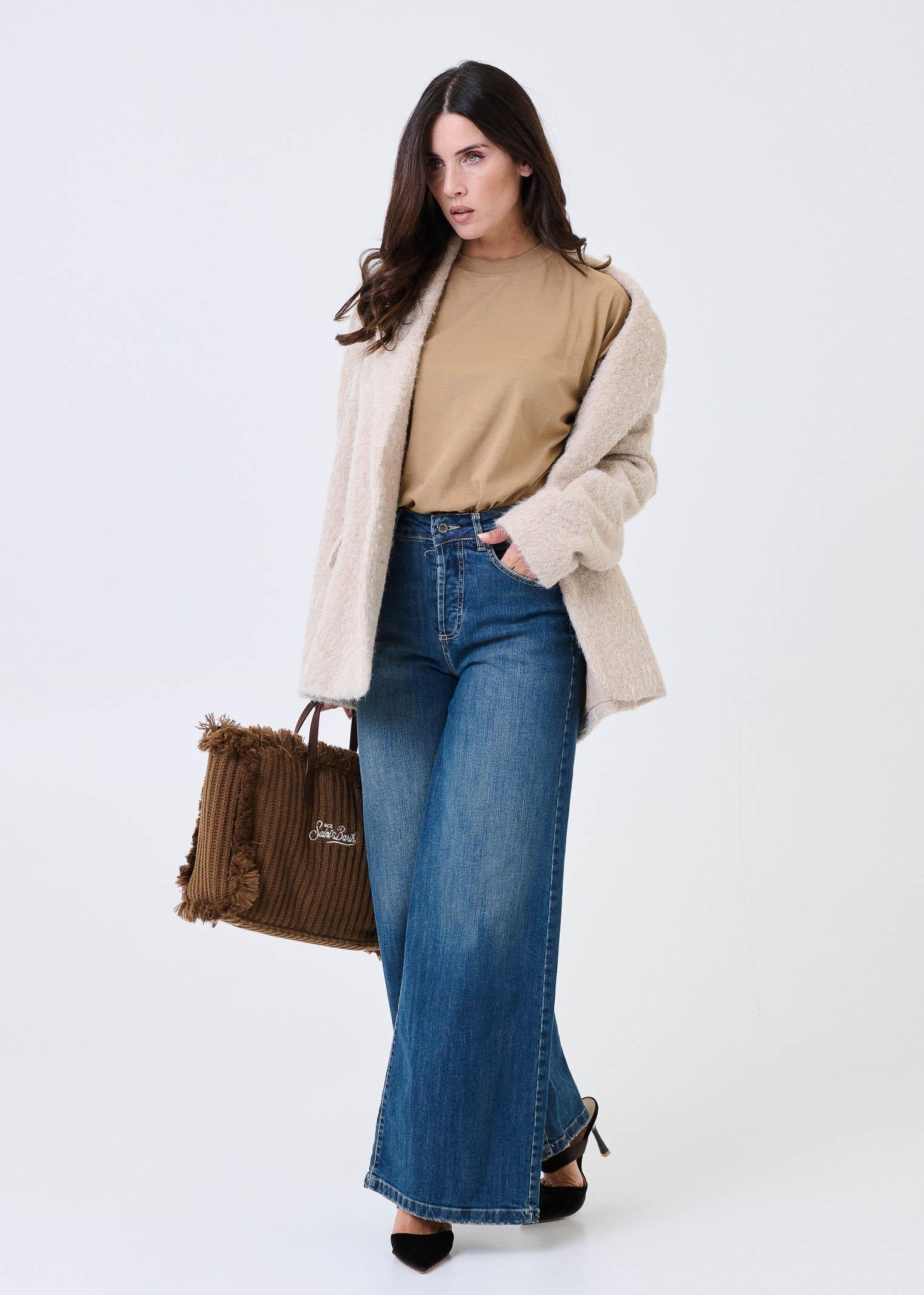 Cappotto Haveone beige in tessuto spazzolato - Image 4