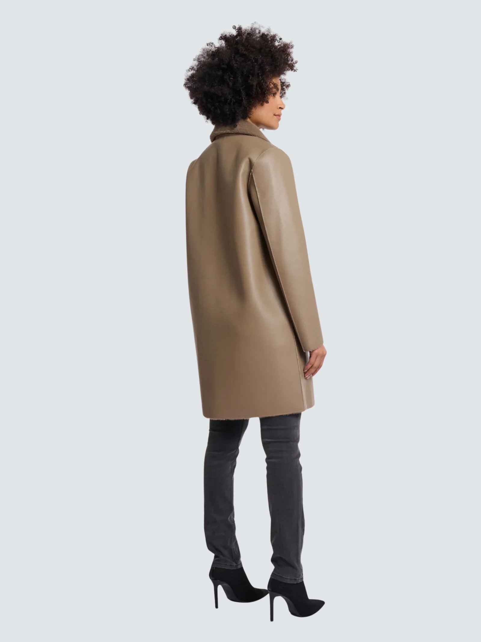 Cappotto "Ivon reversible coat" Rino & Pelle marrone - Image 4