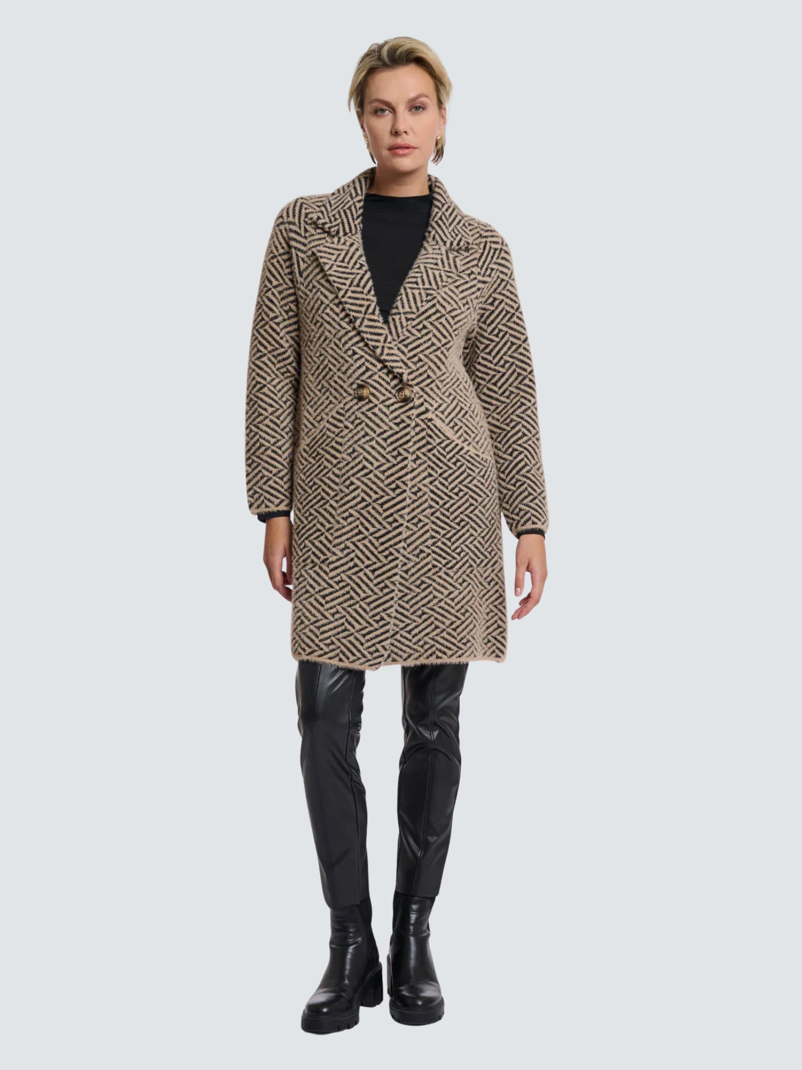 Cappotto "Madina" Rino & Pelle fantasia check - Image 3