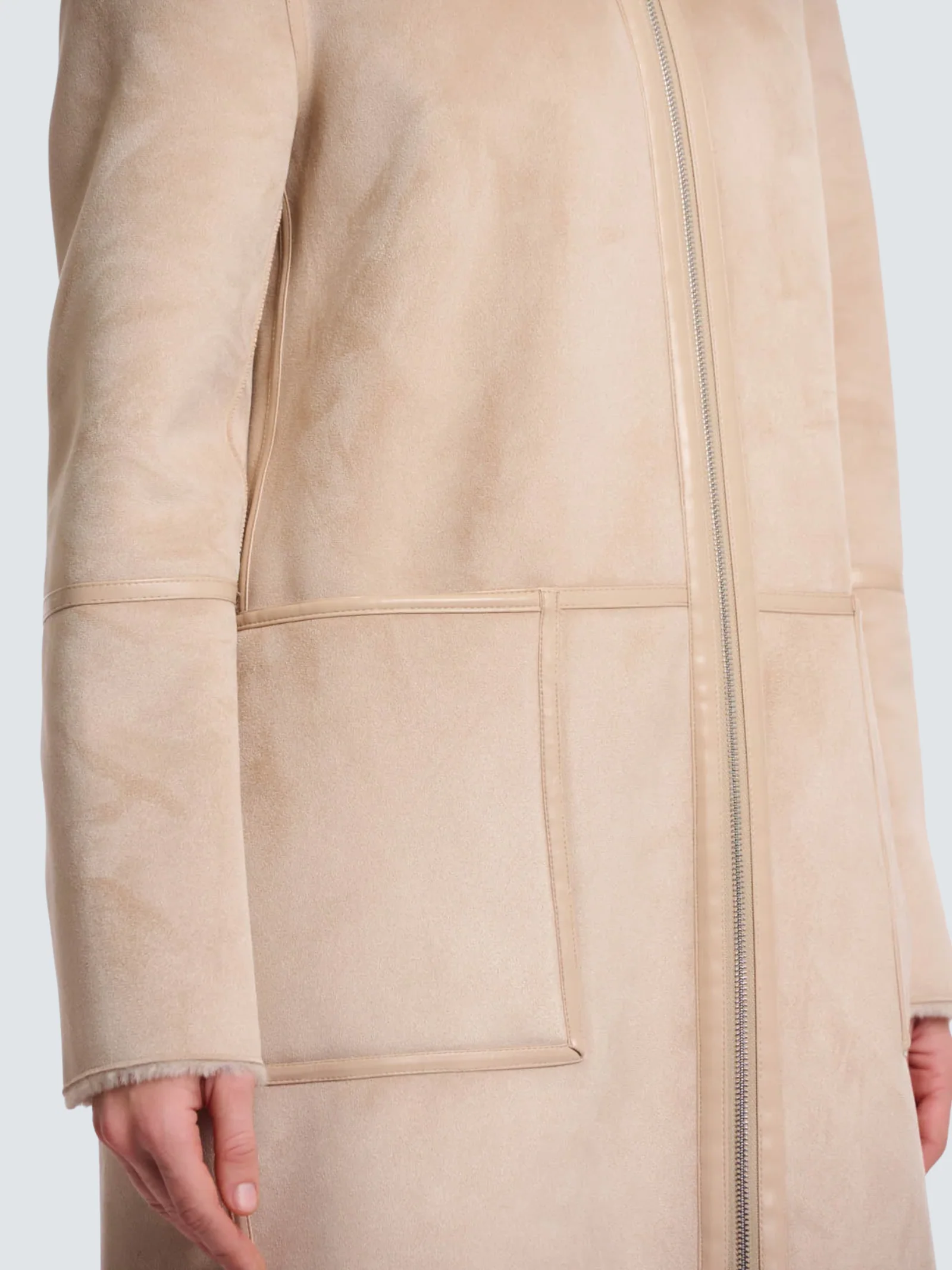 Cappotto "Ova reversible coat" Rino & Pelle beige - Image 2